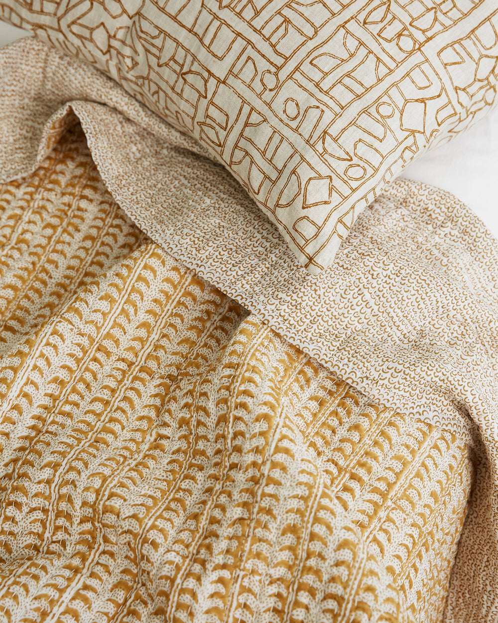 Luxor Saffron Quilt