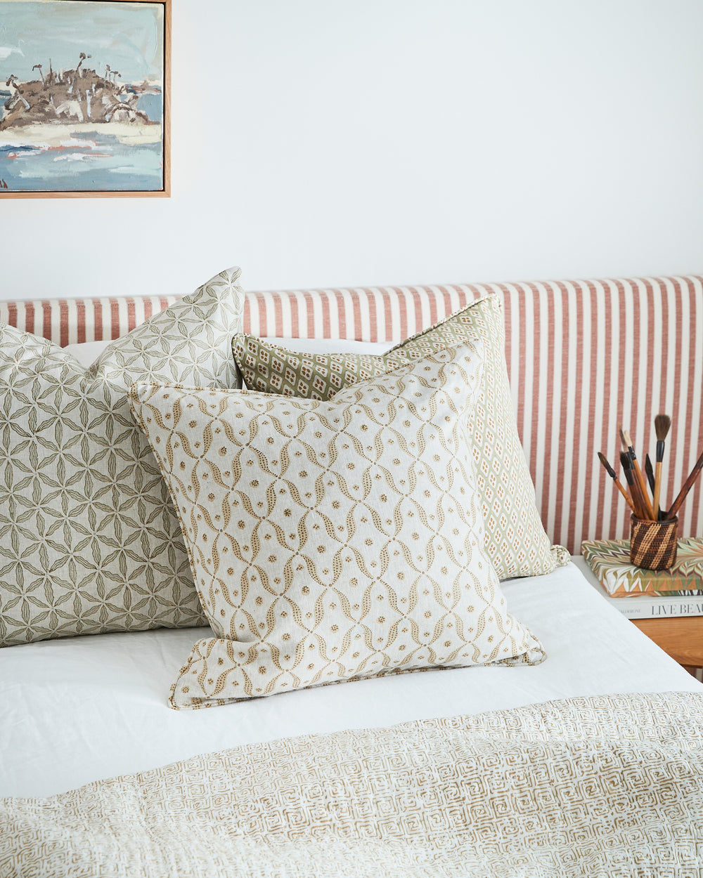 Genoa Elm Pillowcase in - Cushions - Walter G Australia