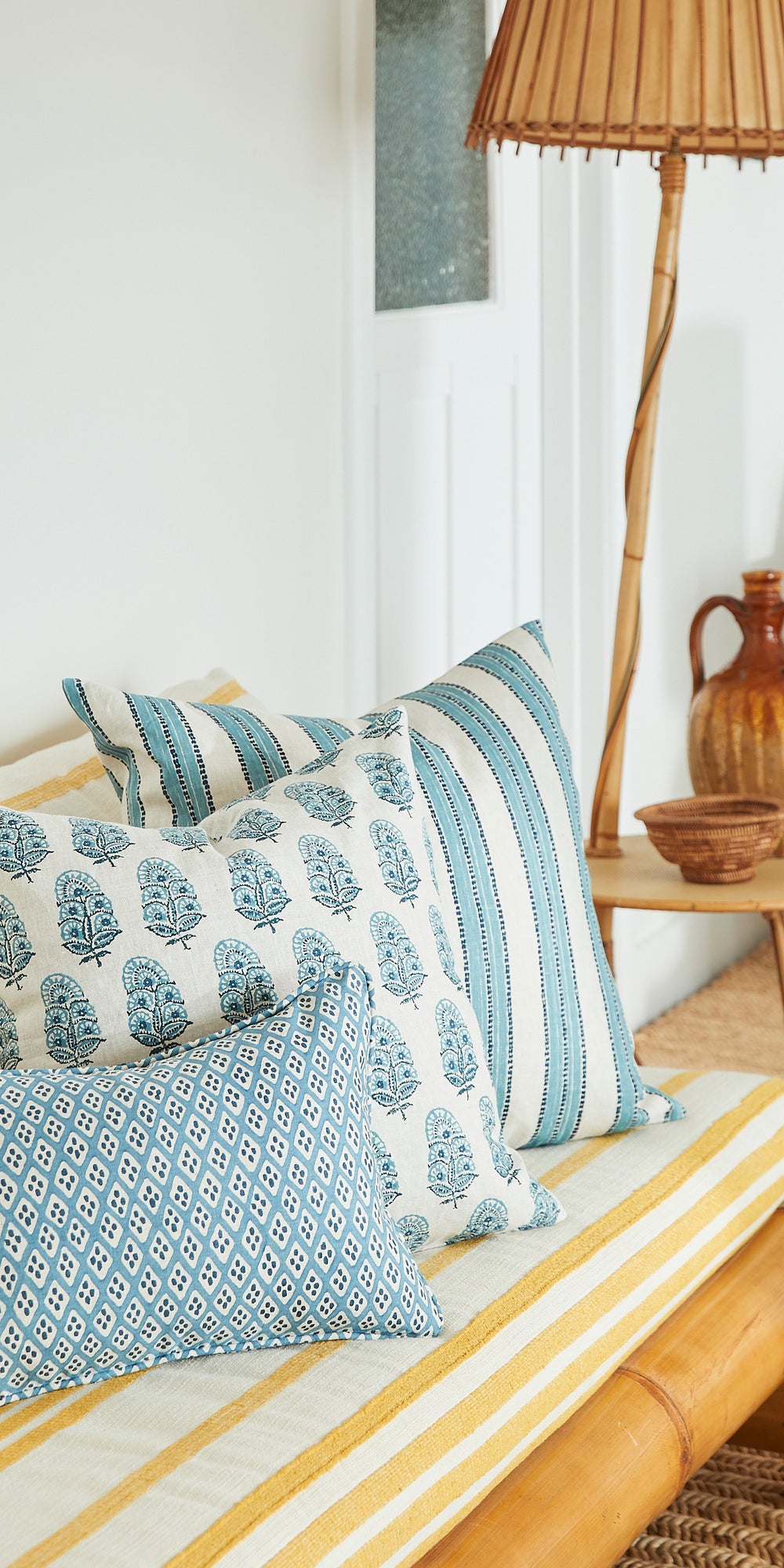 Orvietto Azure Pillowcase in - Cushions - Walter G Australia