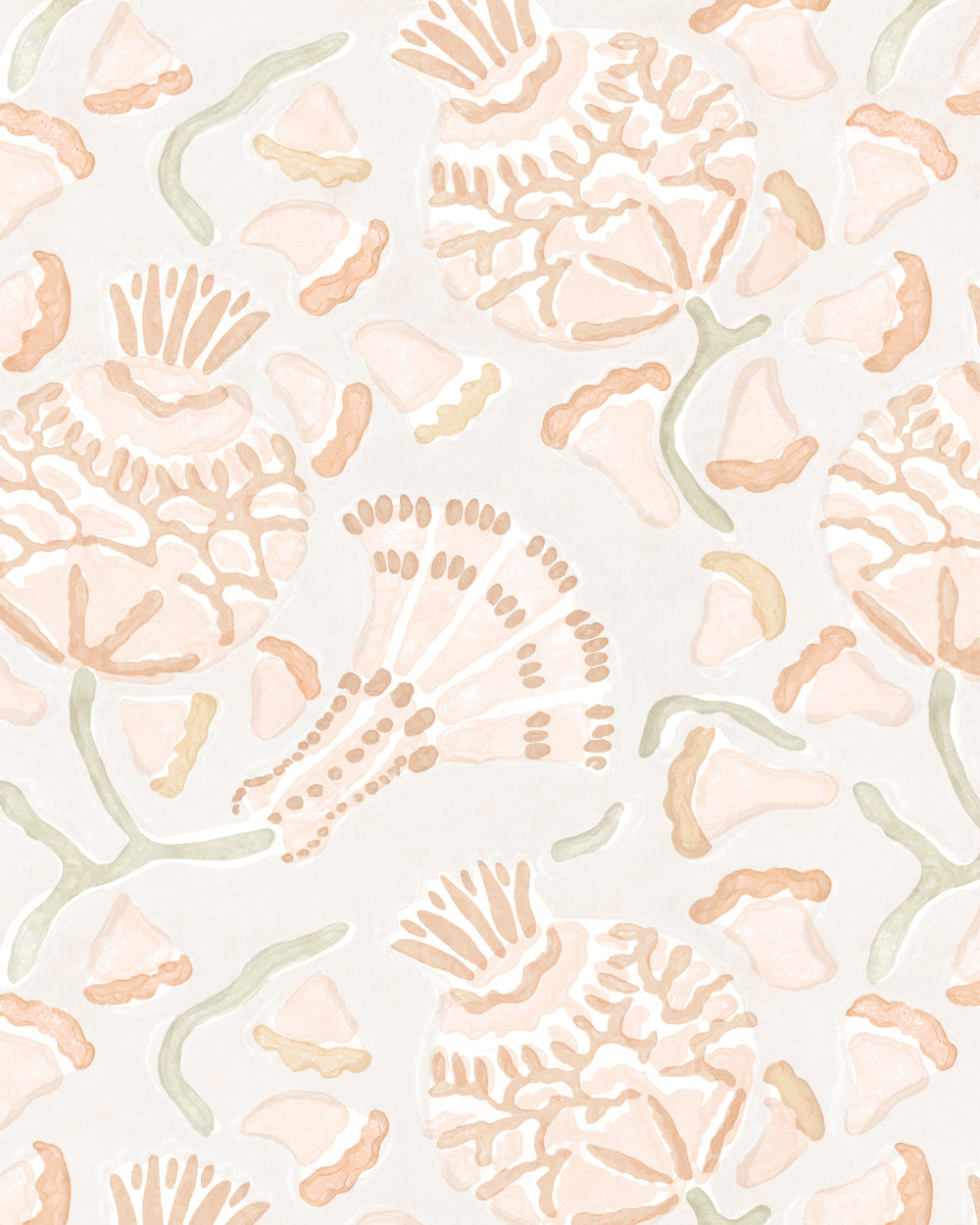 Iznik Papaya wallpaper swatch