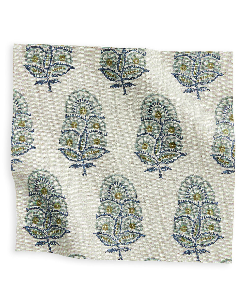 Zardosi Celadon linen swatch