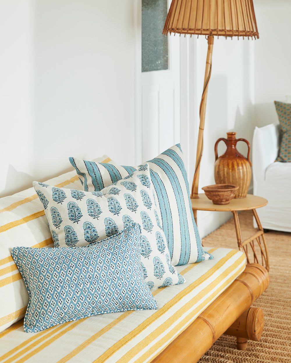 Kesula Denim Pillowcase in - Cushions - Walter G Australia