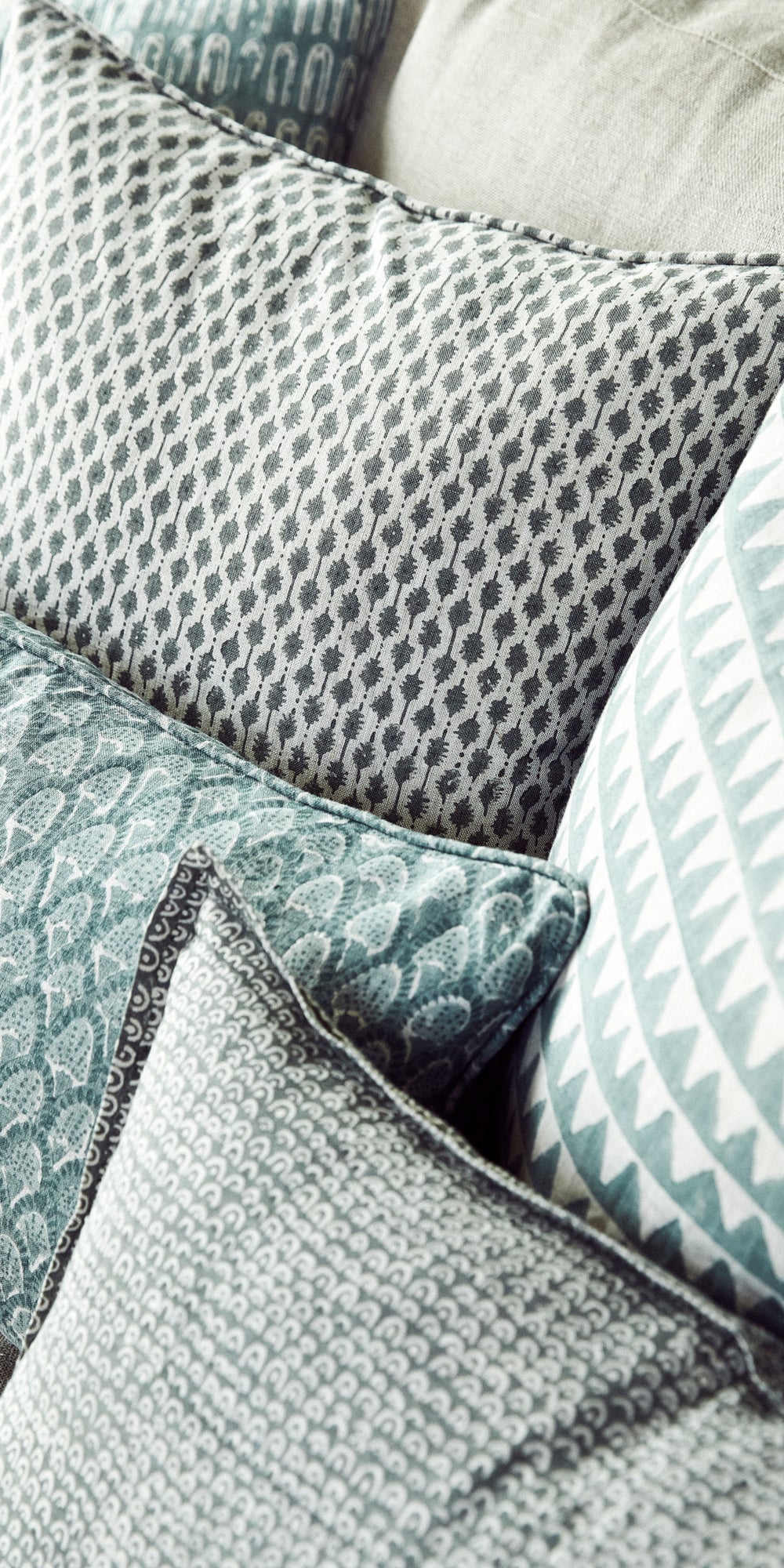 Scopello Celadon Pillowcase in - Cushions - Walter G Australia
