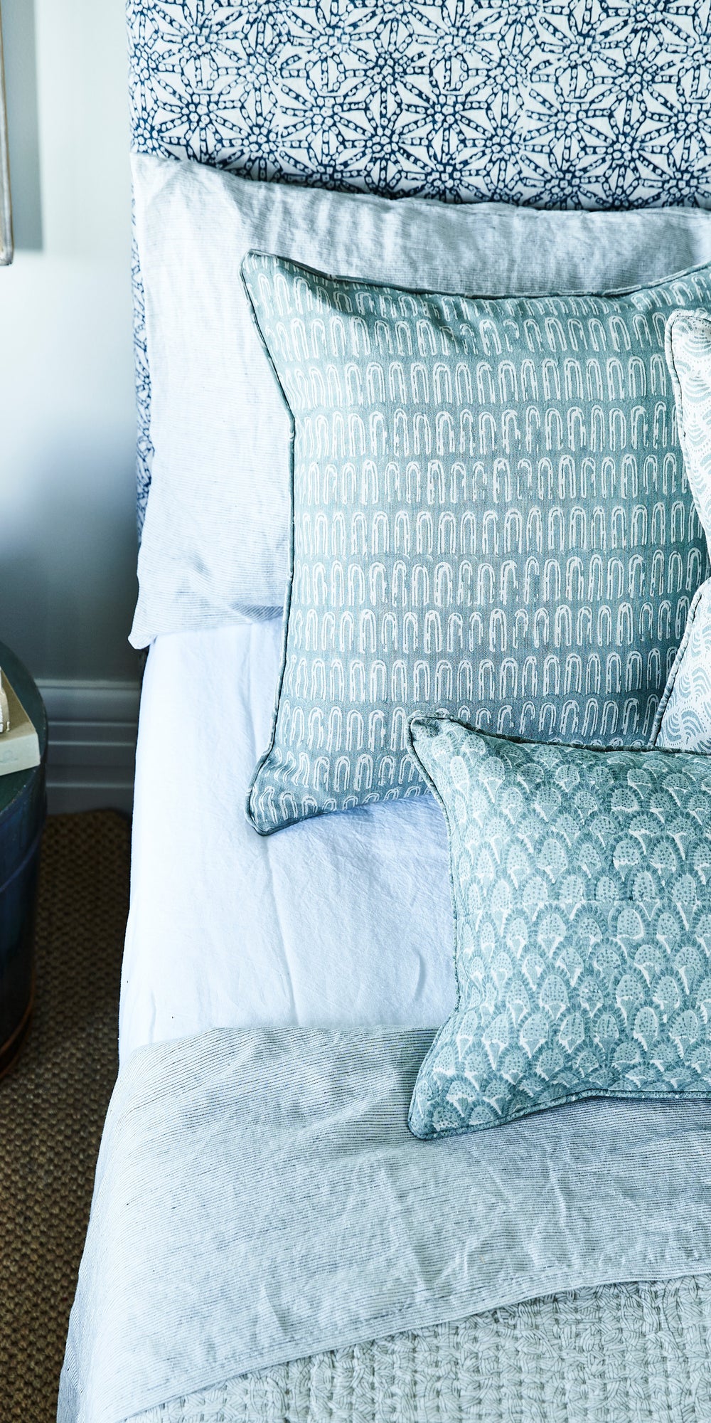 Scopello Celadon Pillowcase in - Cushions - Walter G Australia