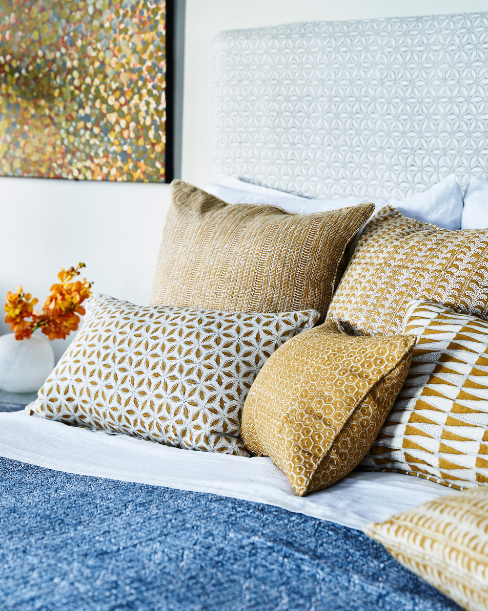 Tangier Saffron Pillowcase in - Cushions - Walter G Australia