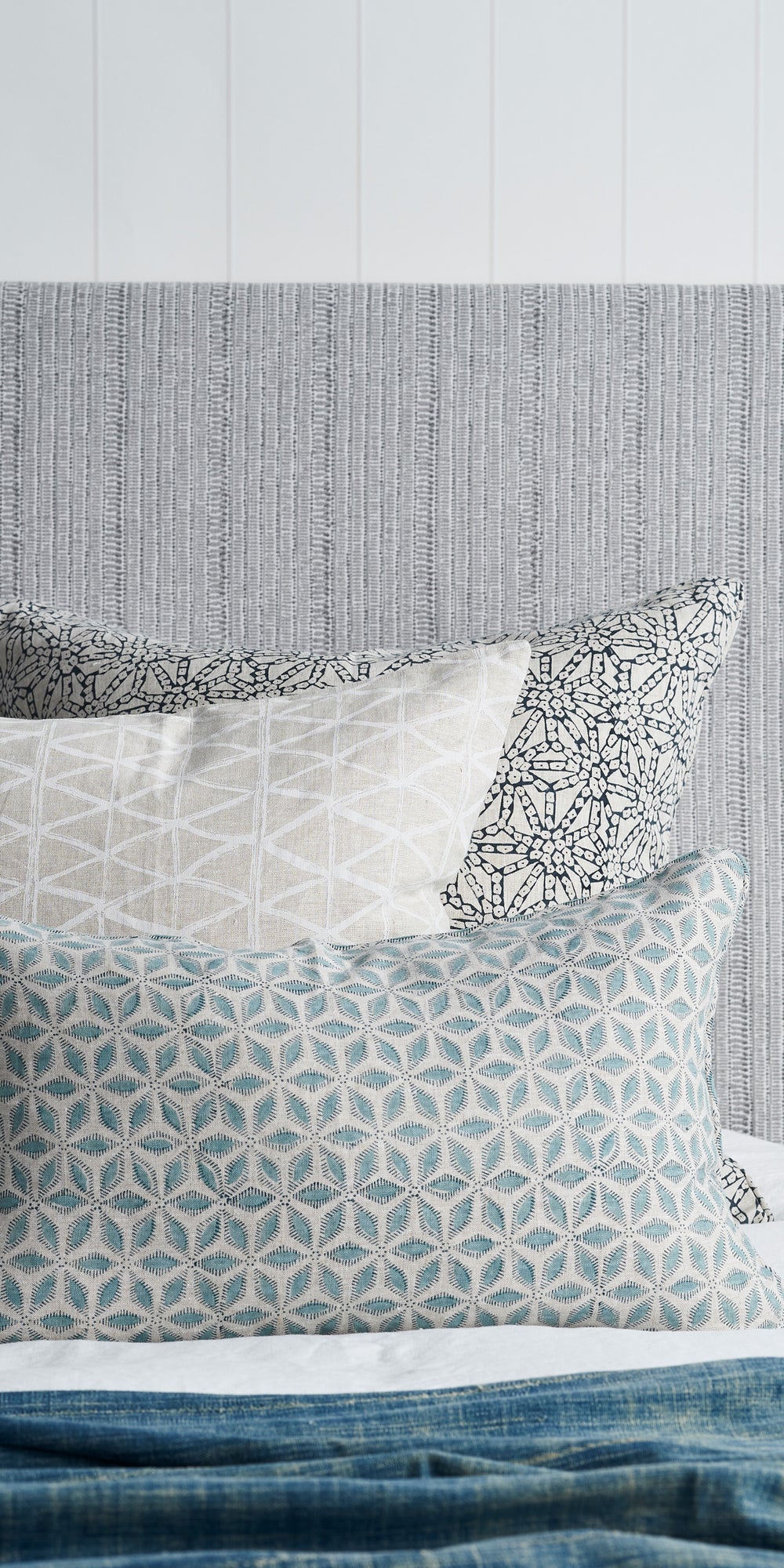 Hanami Light Blue Rectangle Pillowcase in - Cushions - Walter G Australia