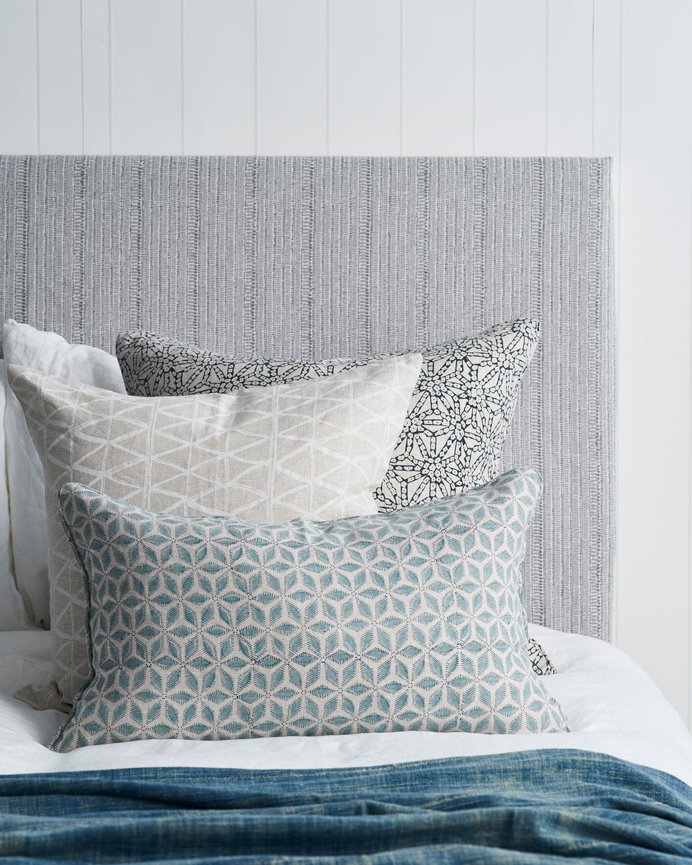 Hanami Light Blue Rectangle Pillow