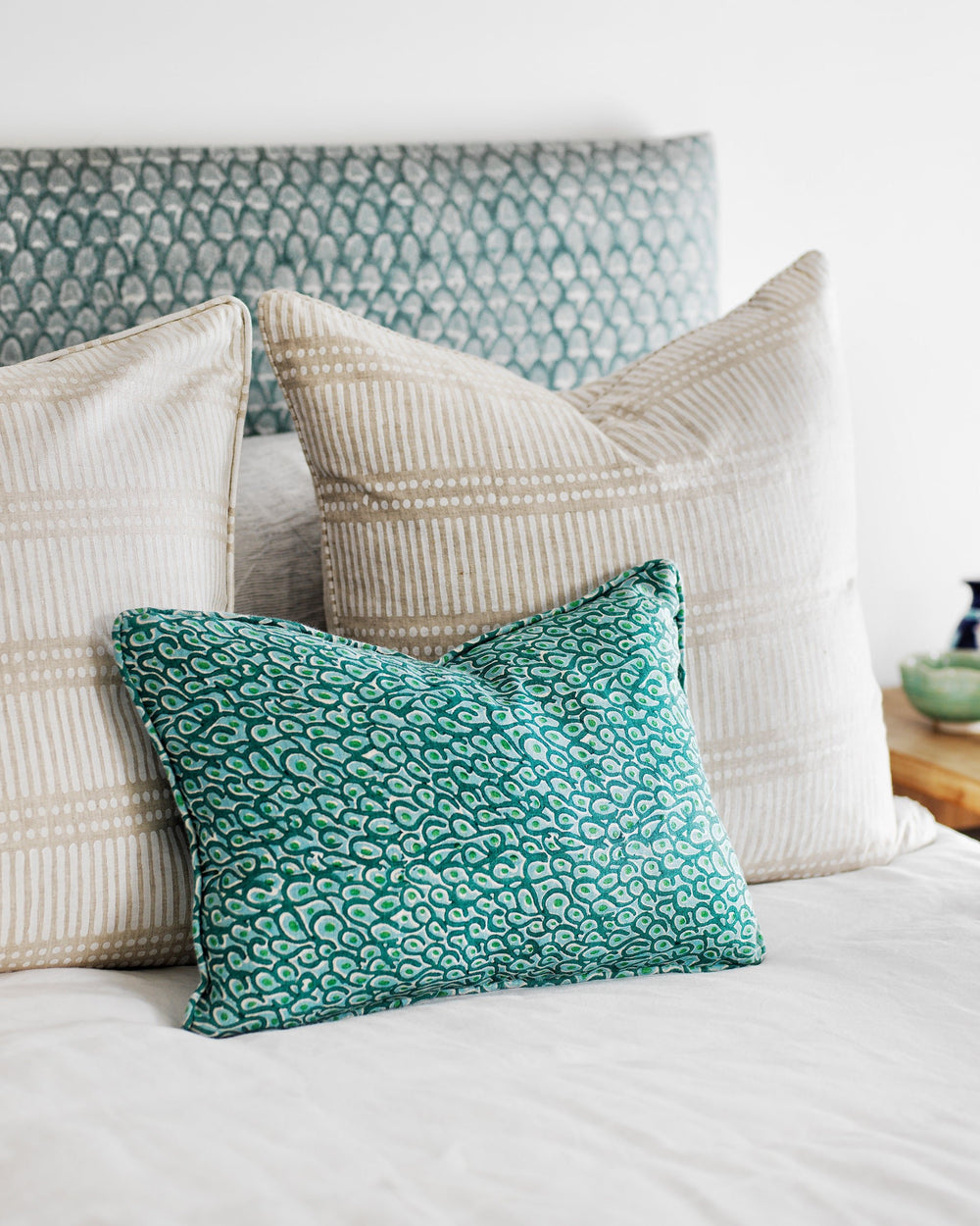 Dash Dot Chalk Pillowcase in - Cushions - Walter G Australia