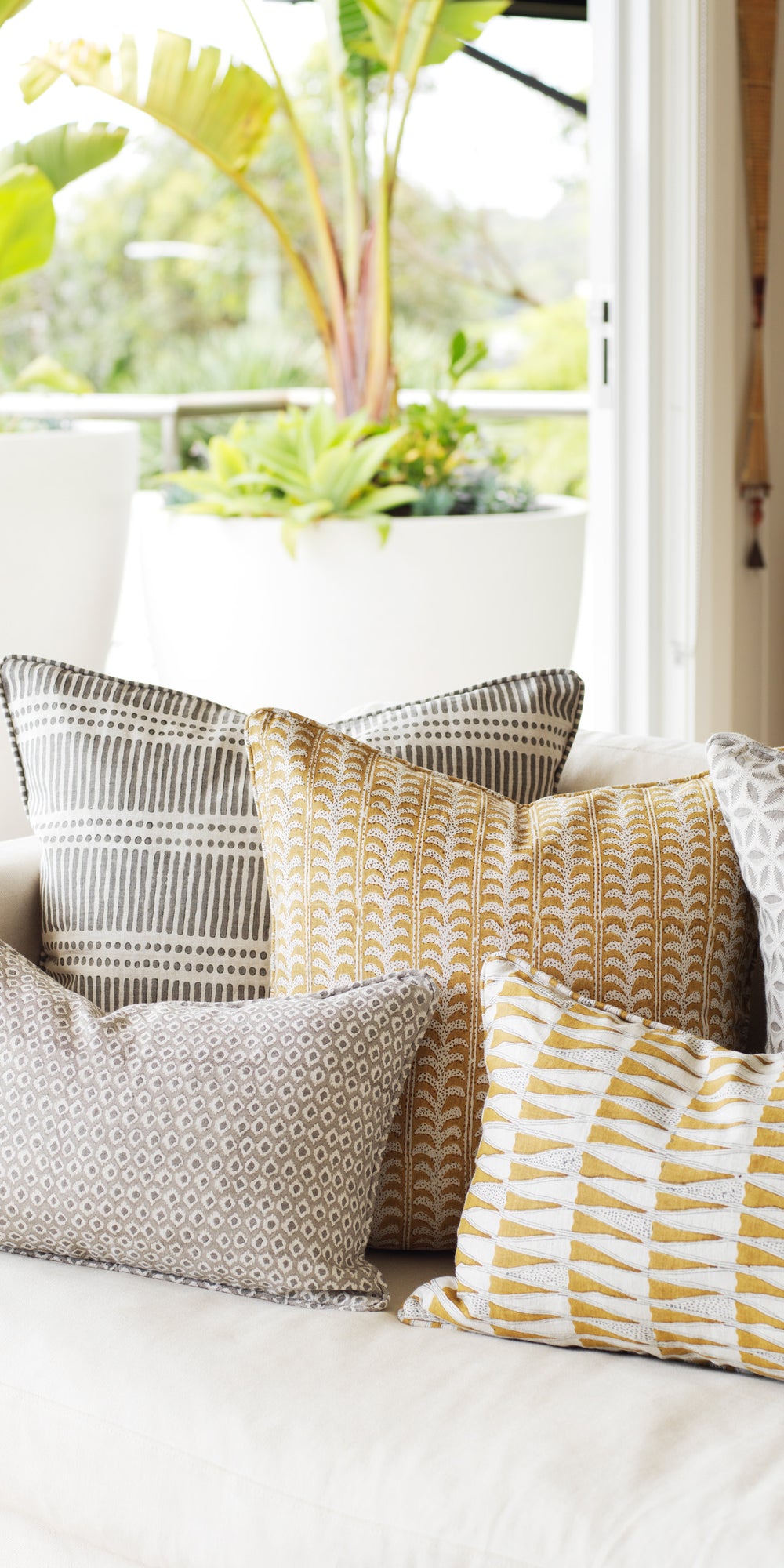 Luxor Saffron Pillowcase in - Cushions - Walter G Australia