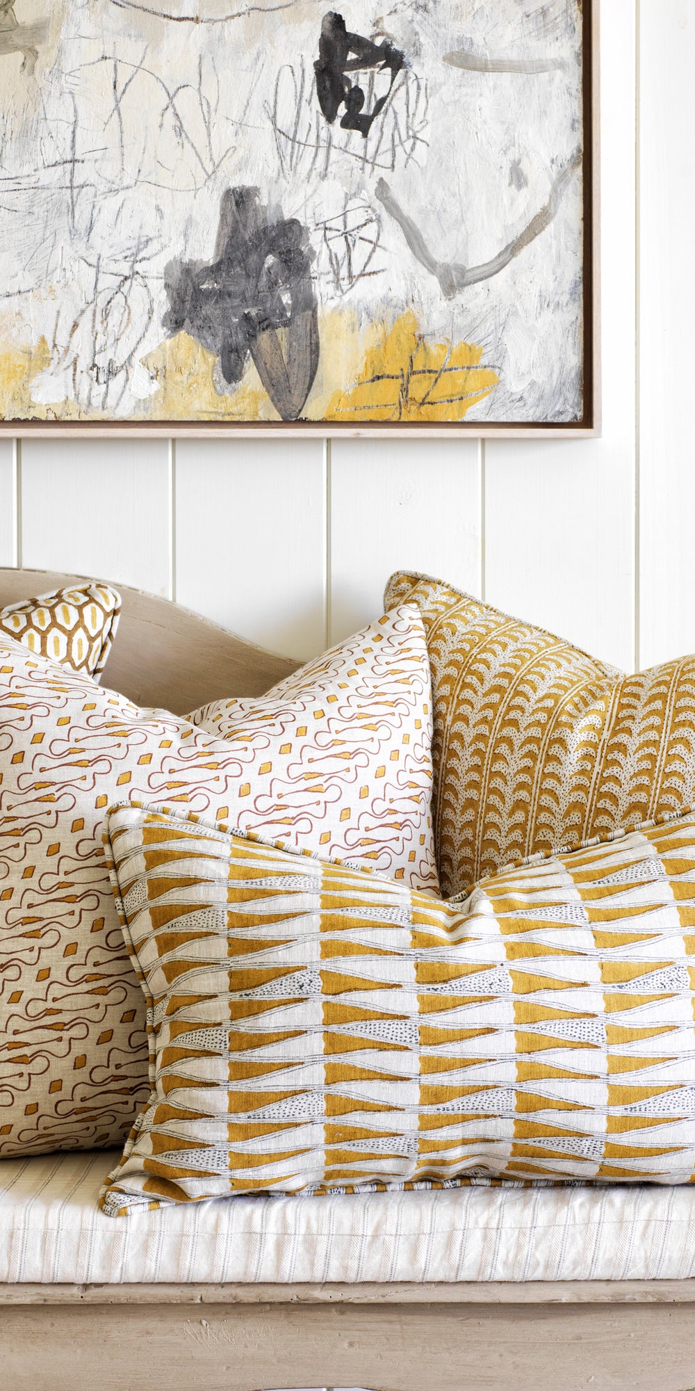 Tangier Saffron Pillowcase in - Cushions - Walter G Australia