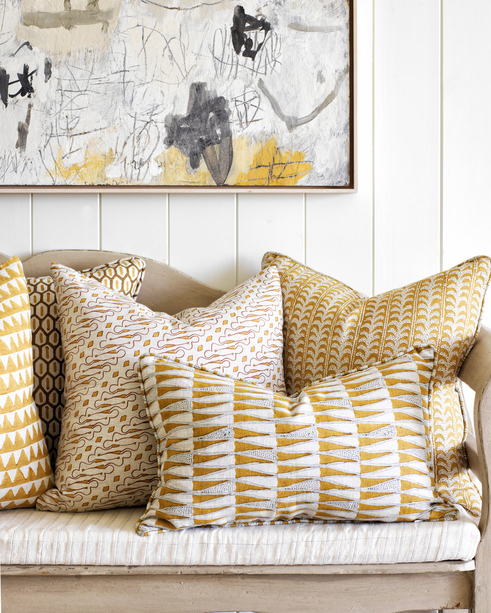 Tangier Saffron Pillowcase in - Cushions - Walter G Australia