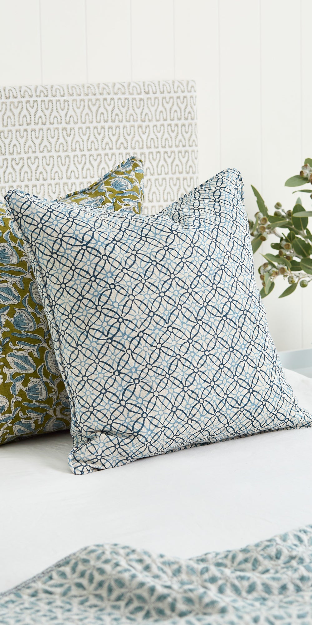 Koshi Azure Pillowcase in - Cushions - Walter G Australia