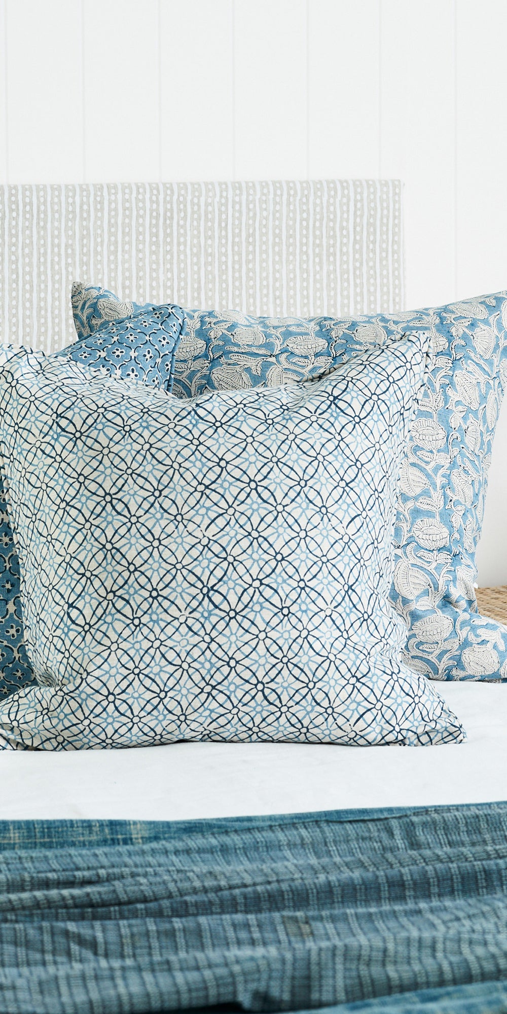 Koshi Azure Pillowcase in - Cushions - Walter G Australia