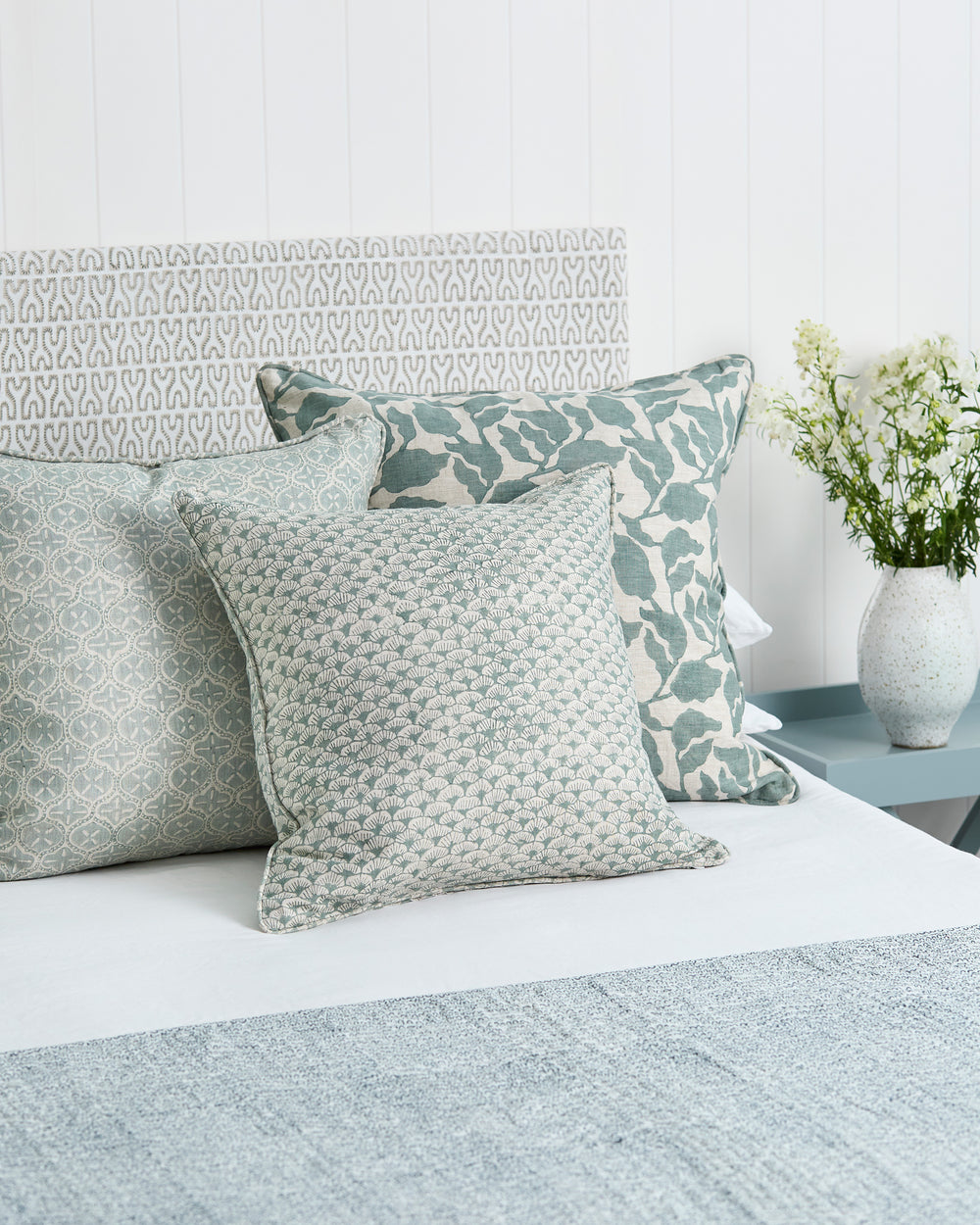 Flores Celadon Pillowcase