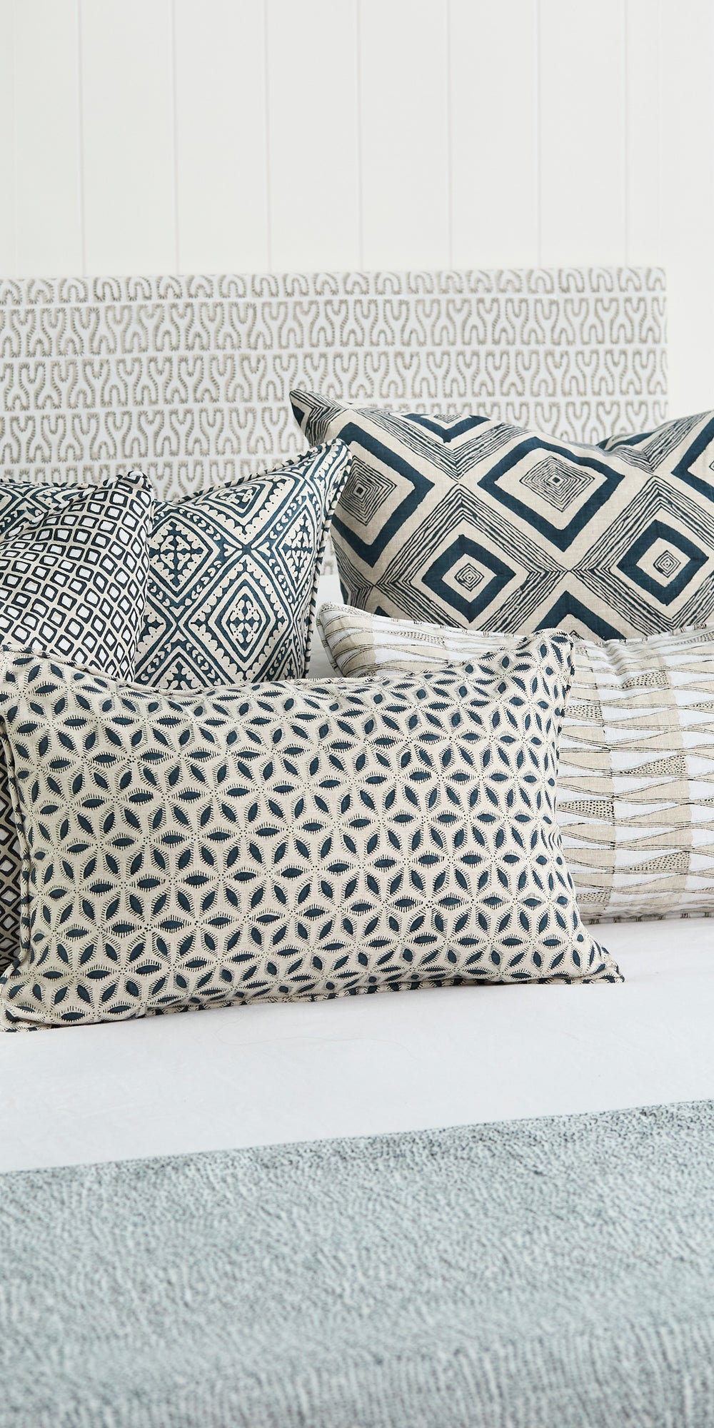 Hanami Indian Teal Pillowcase in - Cushions - Walter G Australia