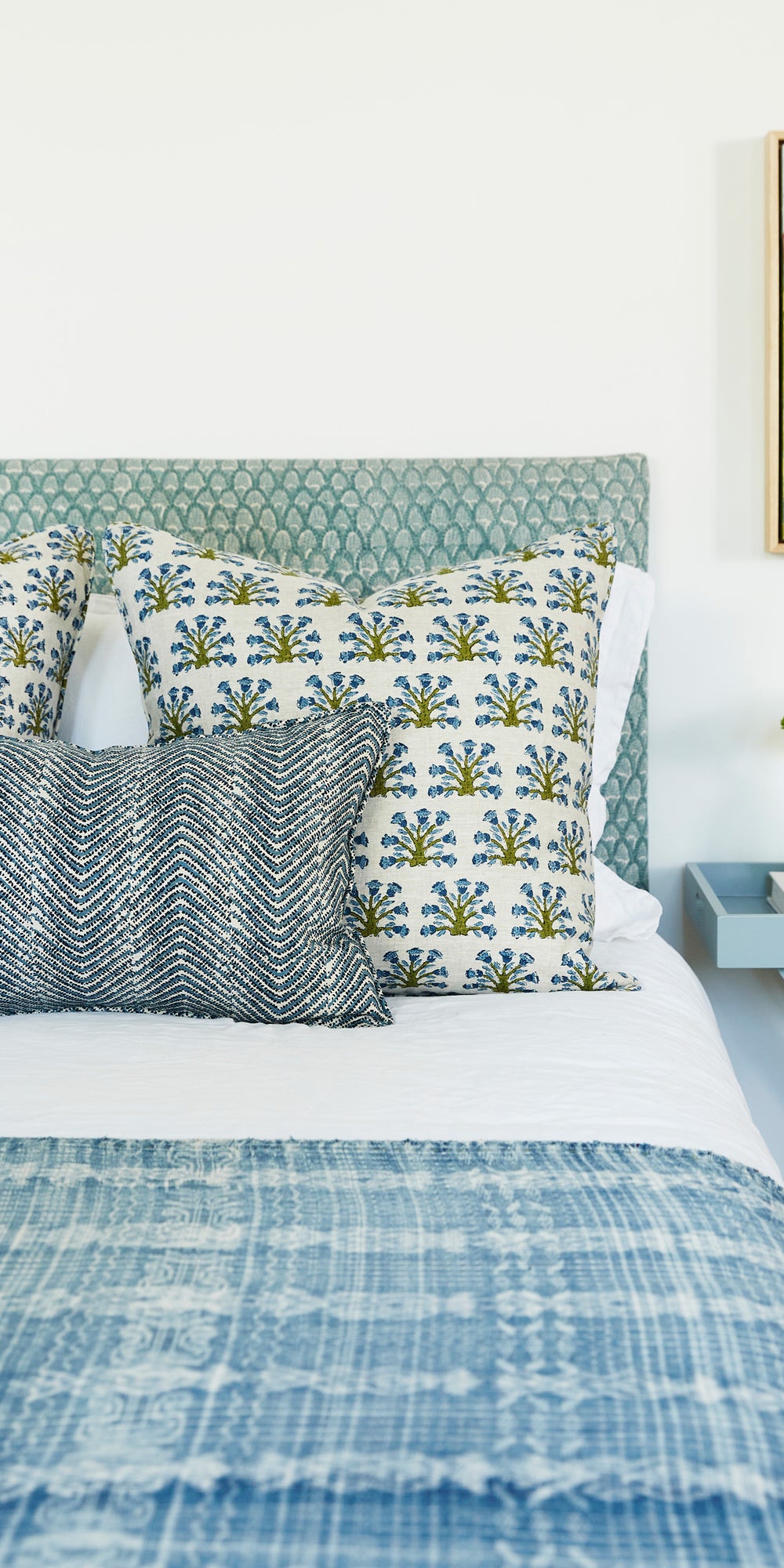 Laharia Azure Pillowcase in - Cushions - Walter G Australia