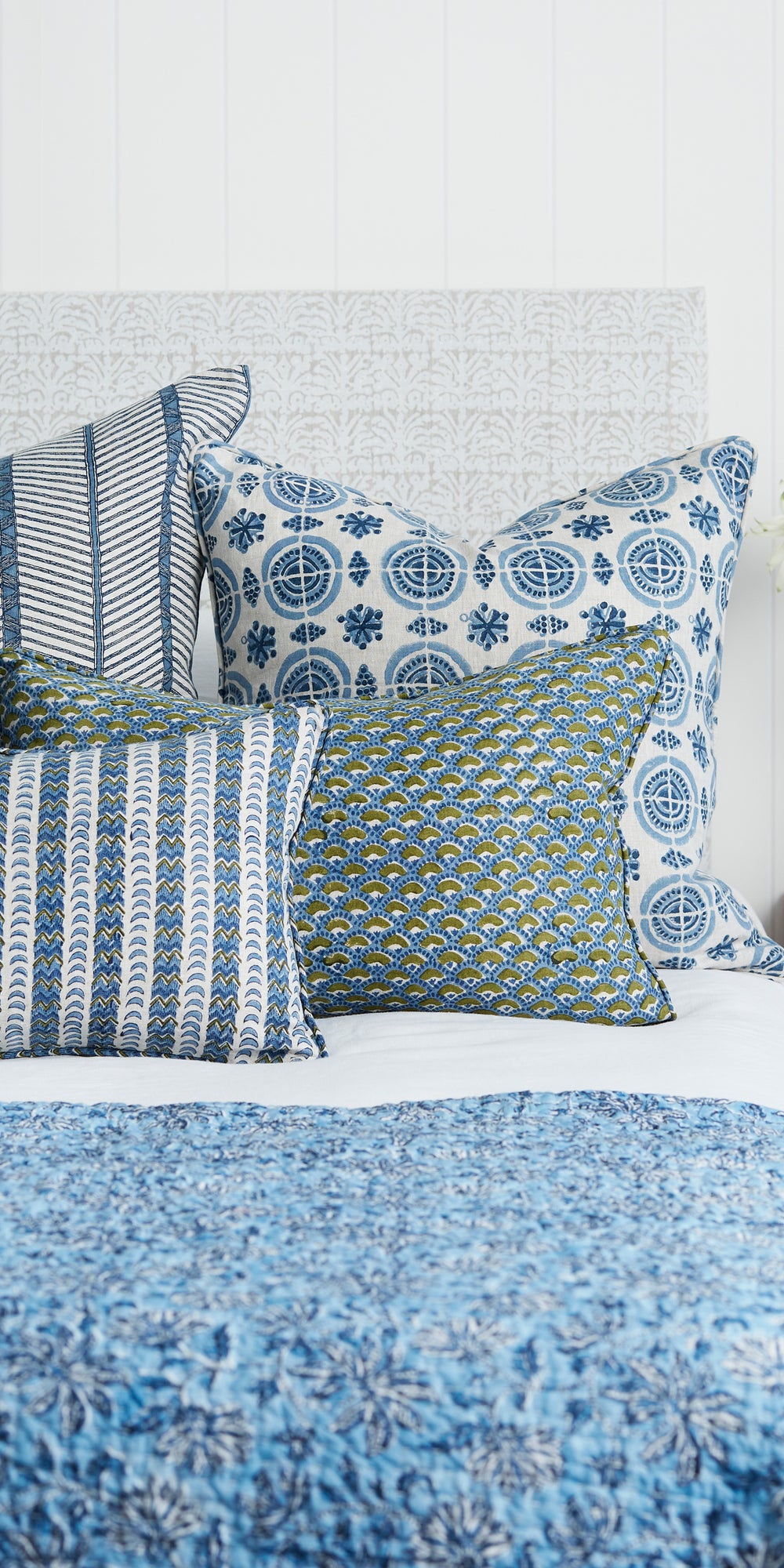 Naples Moss Azure Pillowcase