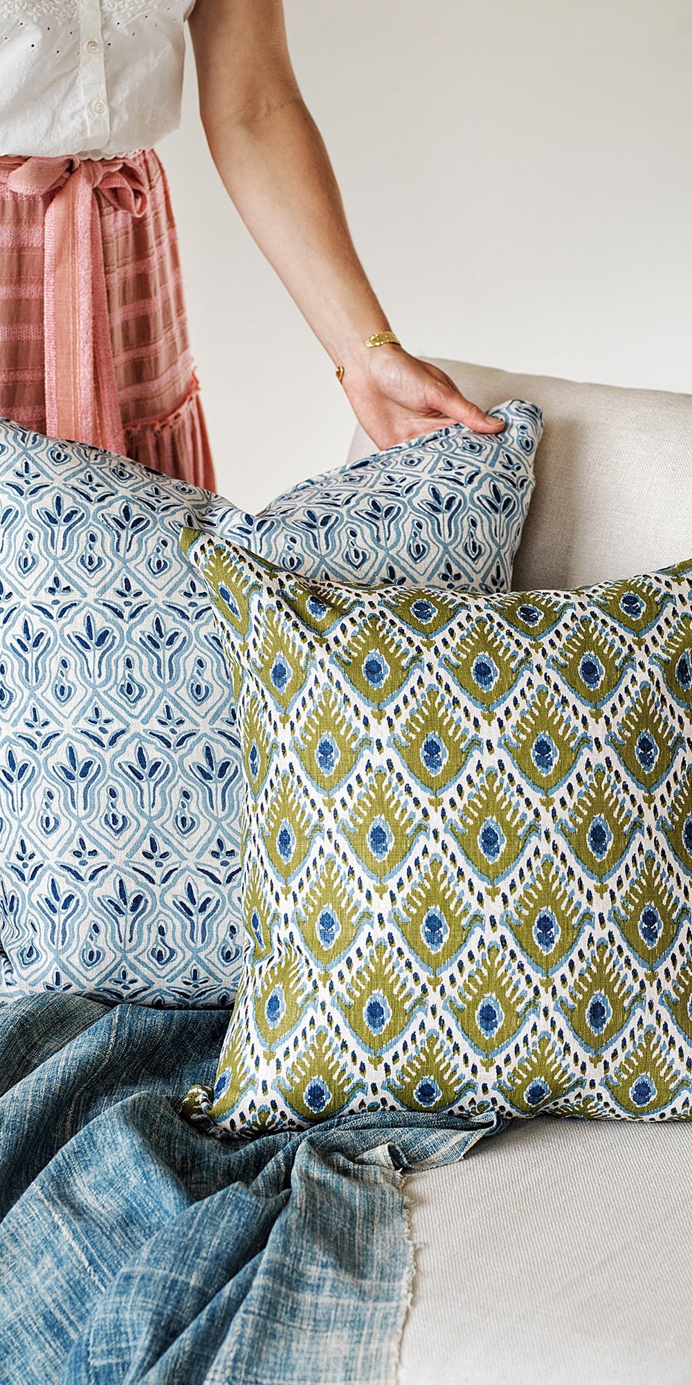 Praiano Riviera Pillowcase in - Cushions - Walter G Australia
