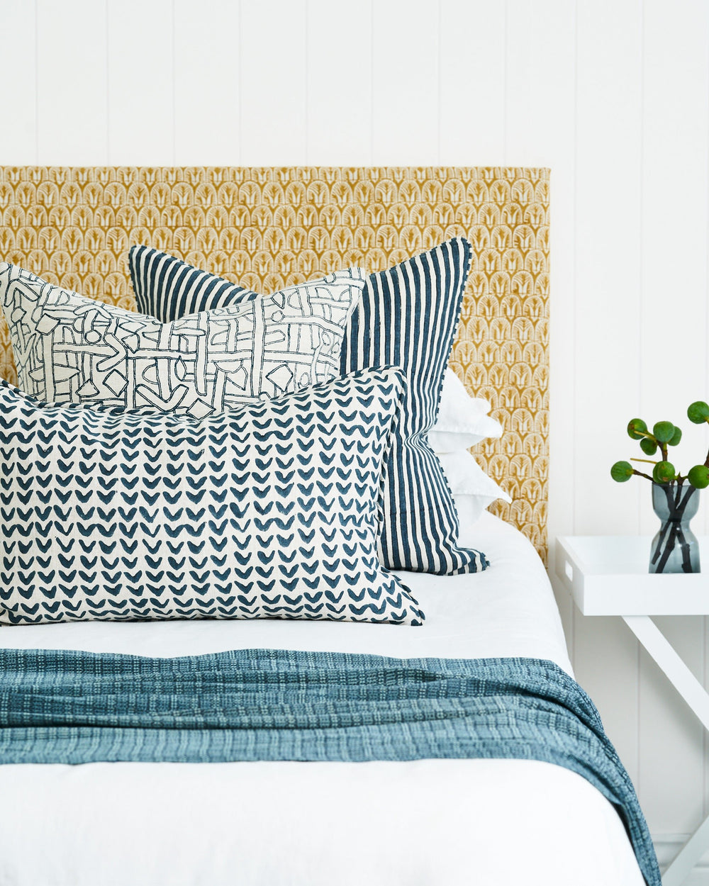 Zaire Indian Teal Pillowcase in - Cushions - Walter G Australia