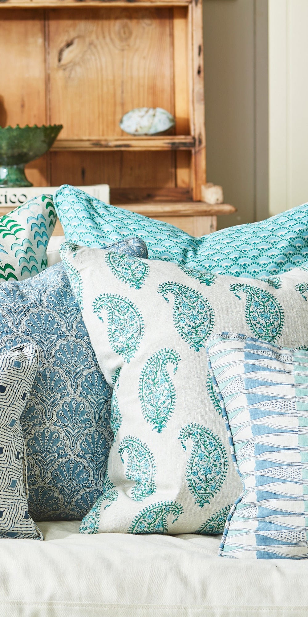St Tropez Azure Pillowcase in - Cushions - Walter G Australia