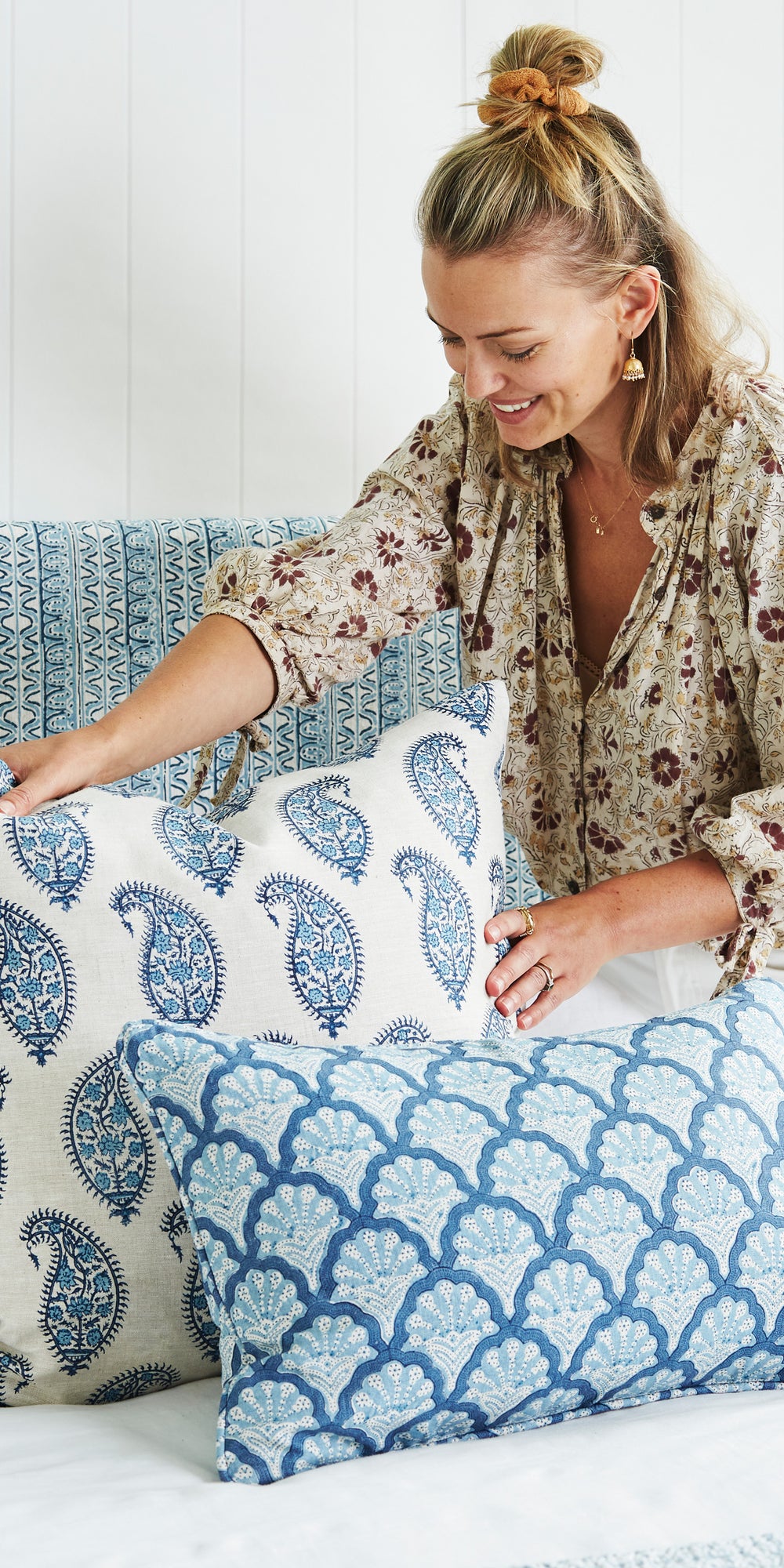 Paisley Riviera Pillowcase in - Cushions - Walter G Australia