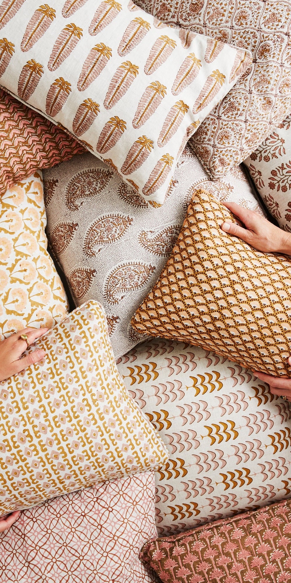 Naples Saffron Pillowcase in - Cushions - Walter G Australia