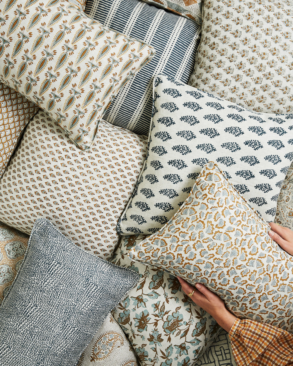 Matches Indian Teal Pillowcase