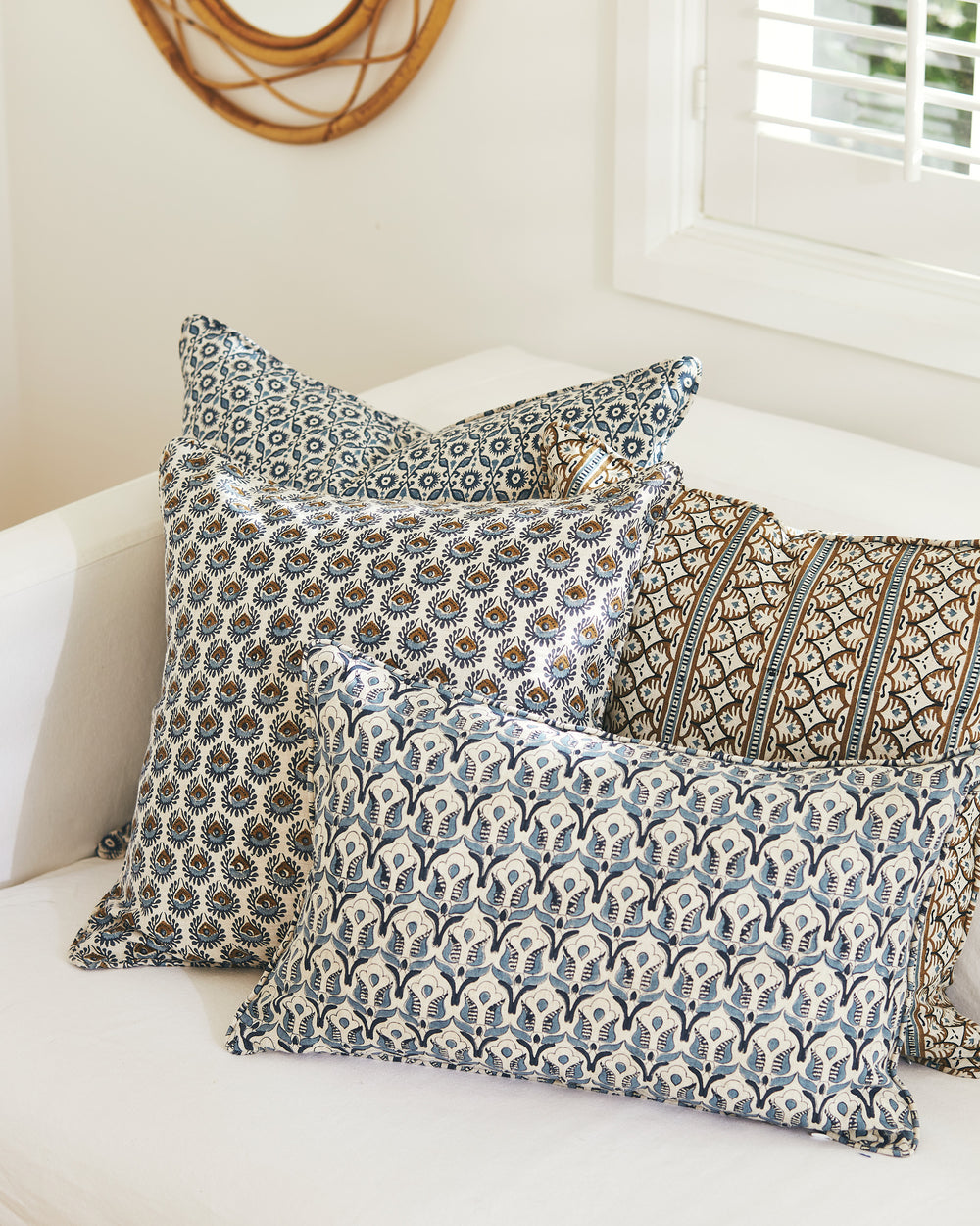 Lyon Tobacco Pillowcase in - Cushions - Walter G Australia