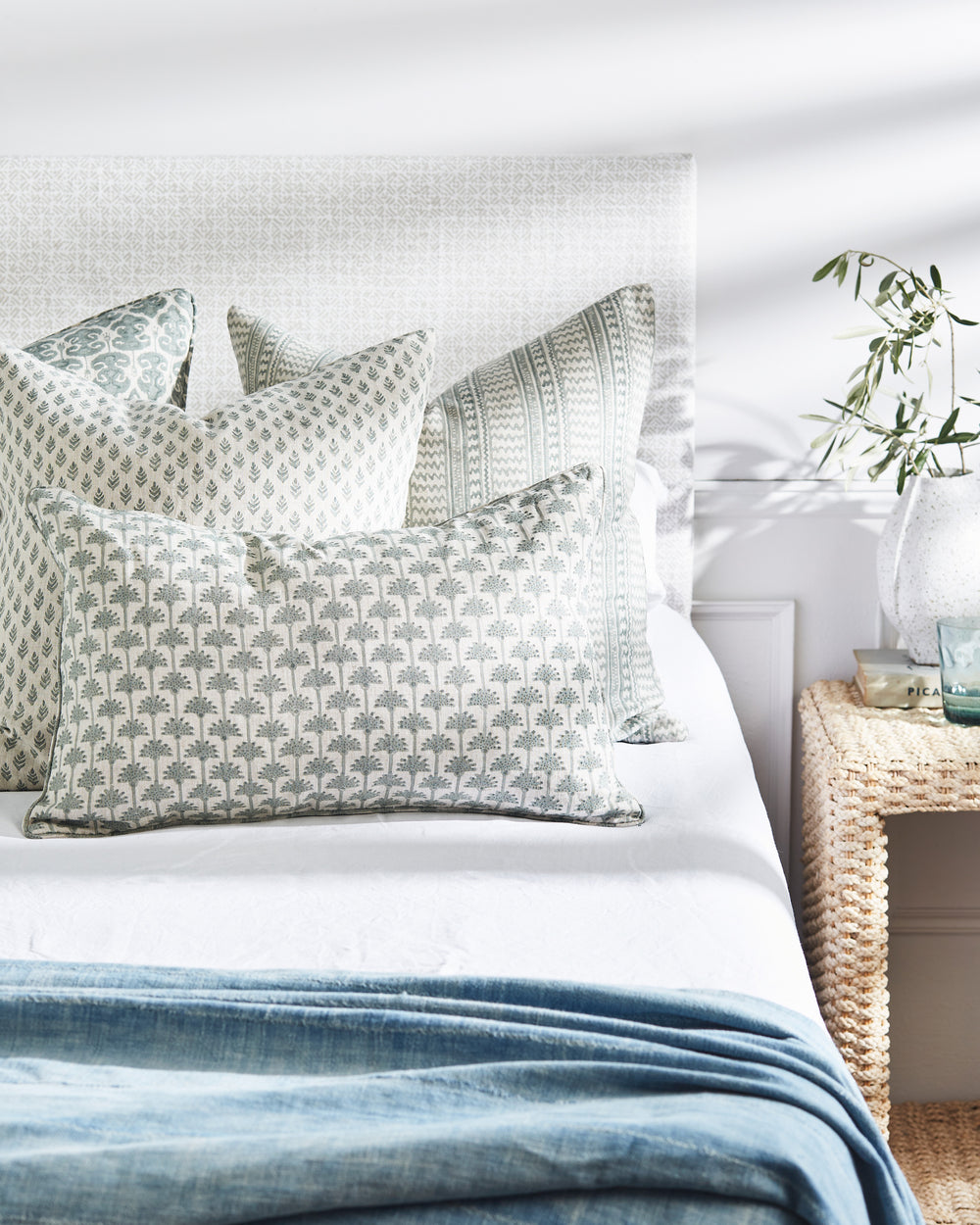 Zadar Celadon Pillowcase in - Cushions - Walter G Australia