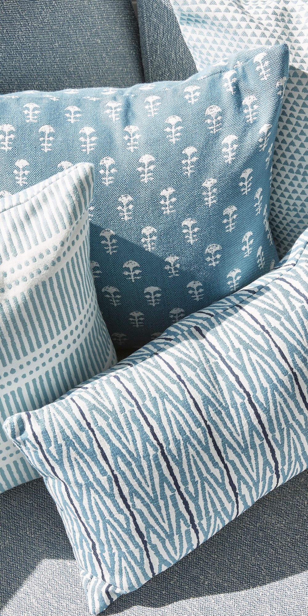 Dash Dot Mineral Outdoor Pillowcase in - Cushions - Walter G Australia