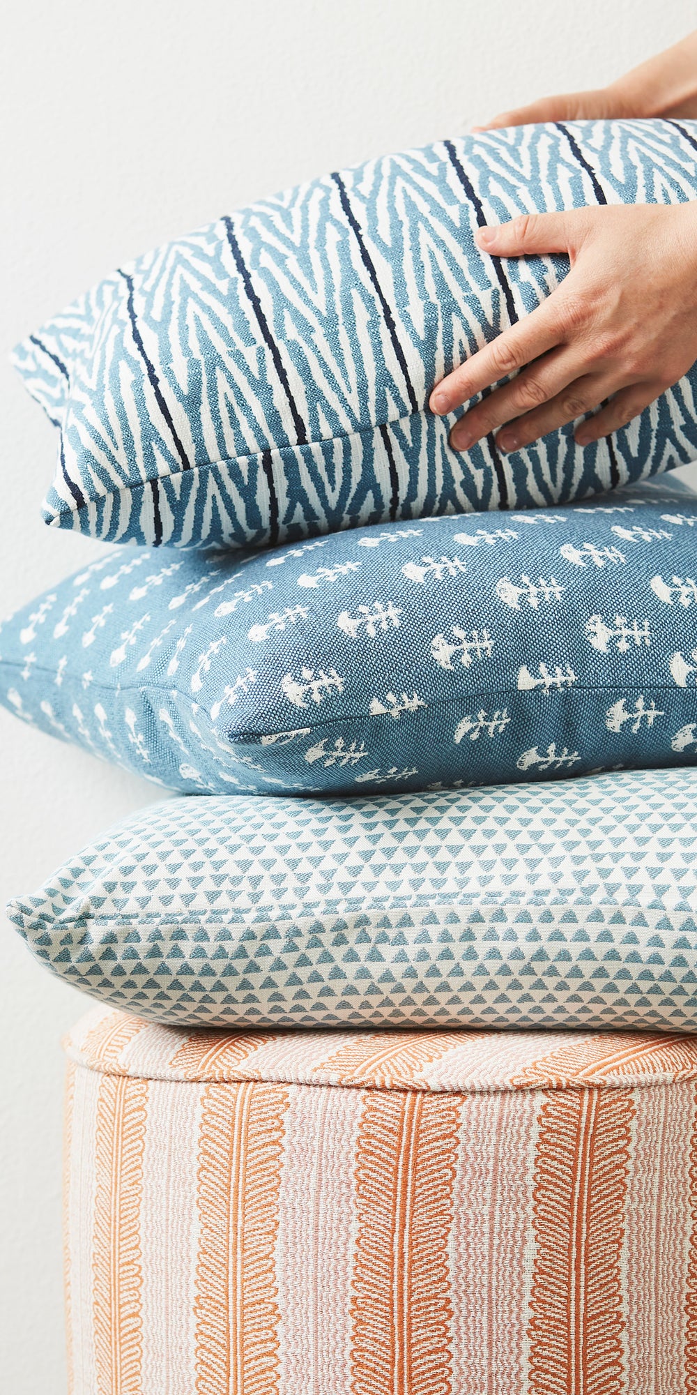Fuji Sky Blue Outdoor Pillowcase