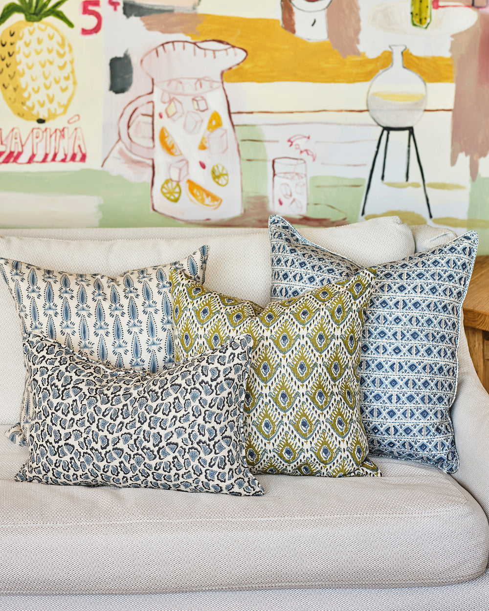 Tashkent Moss Azure Pillowcase