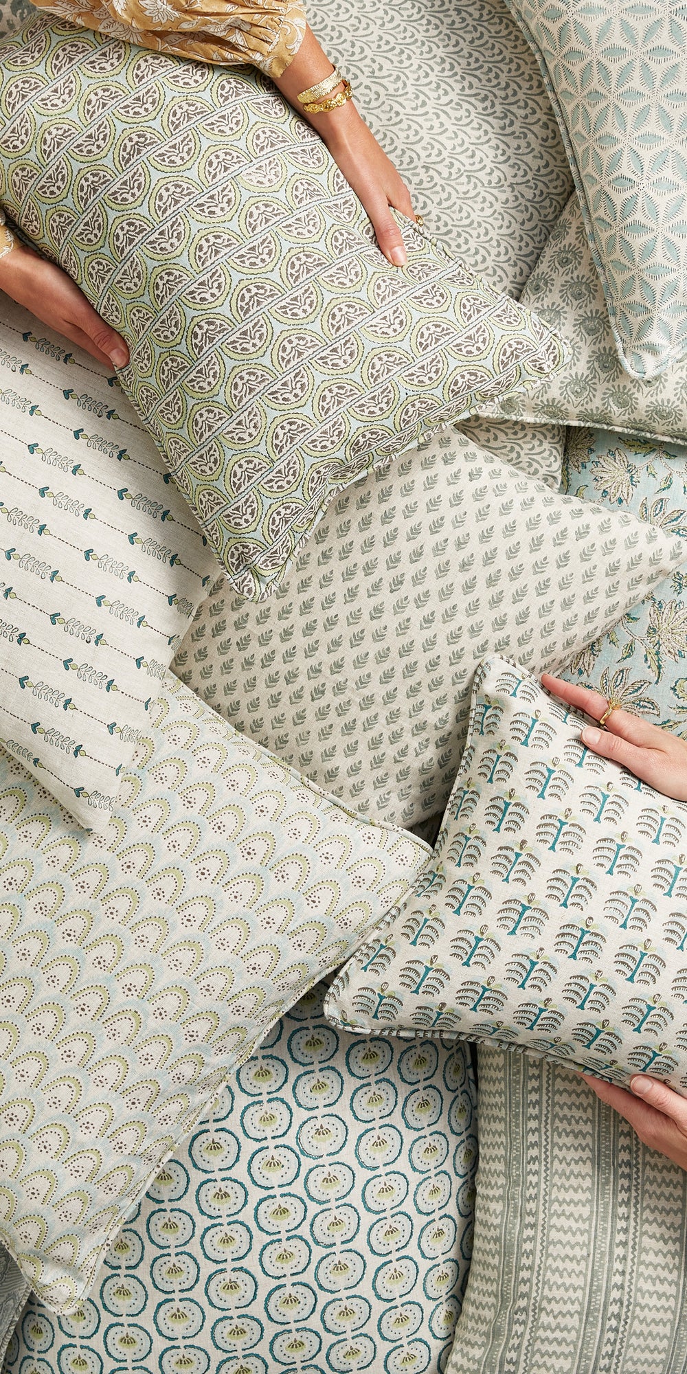 Okinawa Wasabi Pillowcase in - Cushions - Walter G Australia