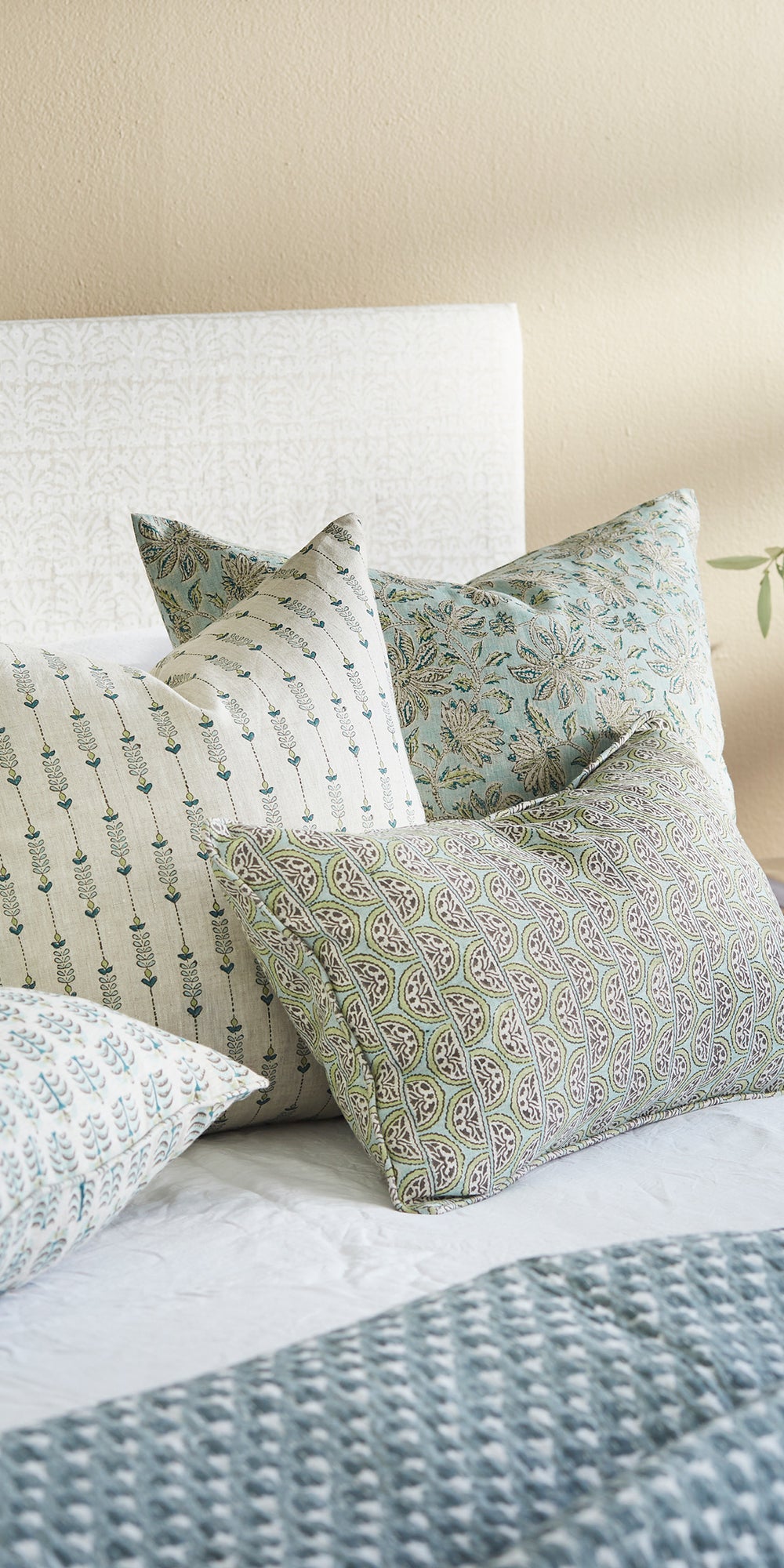 Burano Wasabi Pillowcase in - Cushions - Walter G Australia