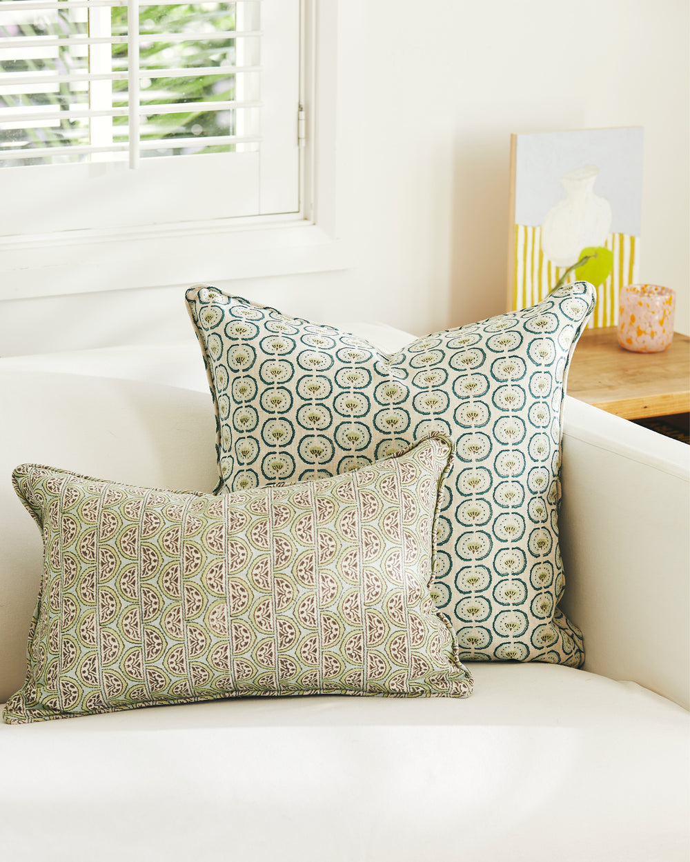 Okinawa Wasabi Pillowcase in - Cushions - Walter G Australia