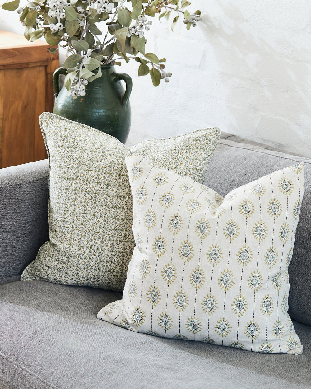 Girona Celadon Moss Pillowcase
