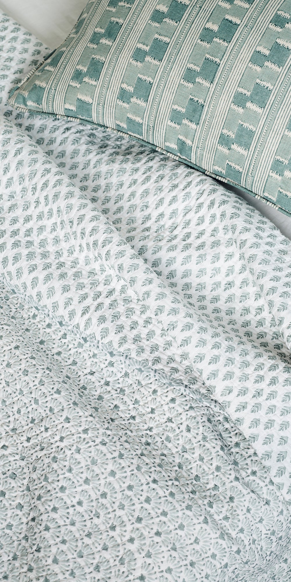 Chowk Celadon Pillowcase in - Cushions - Walter G Australia