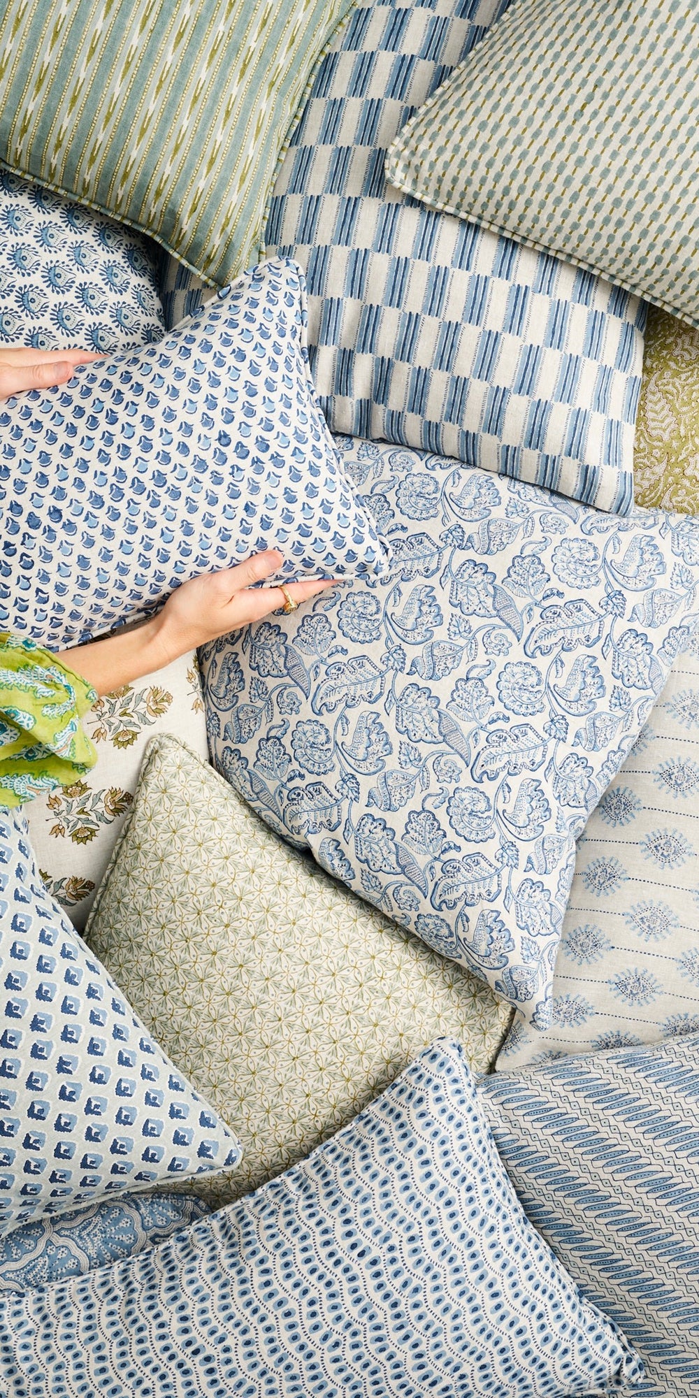 Jakarta Azure Pillowcase in - Cushions - Walter G Australia