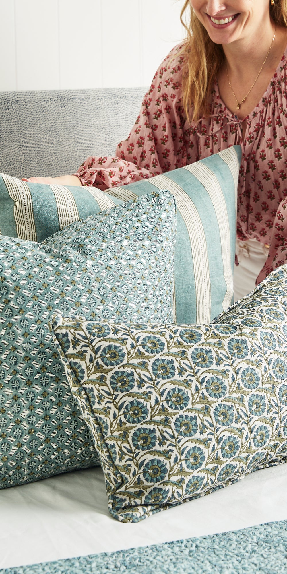 Istanbul Slate Pillowcase in - Cushions - Walter G Australia