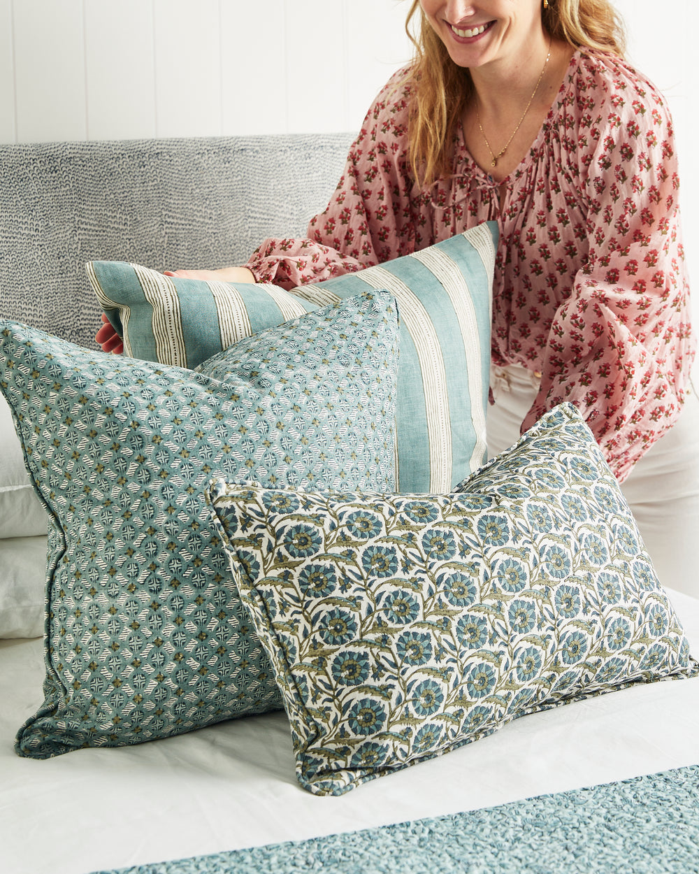 Berber Celadon Moss Pillowcase