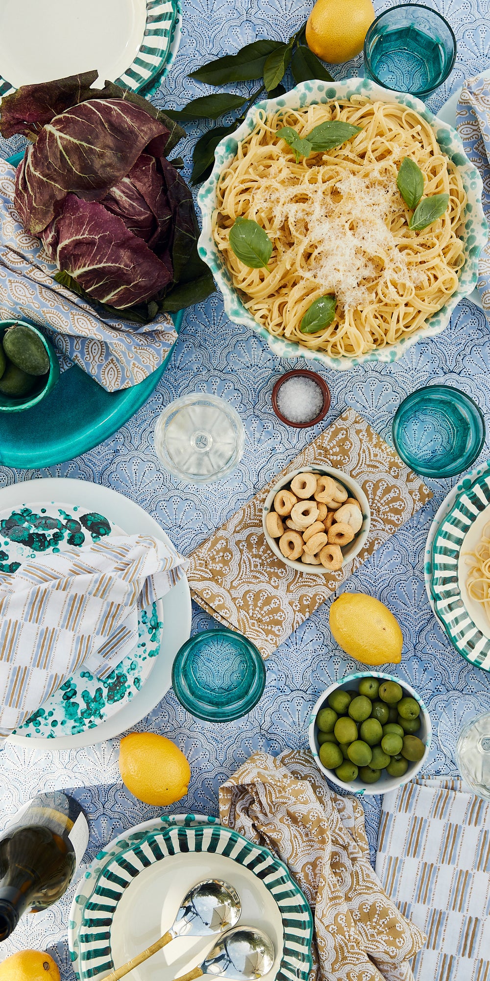 St Tropez Azure Tablecloth