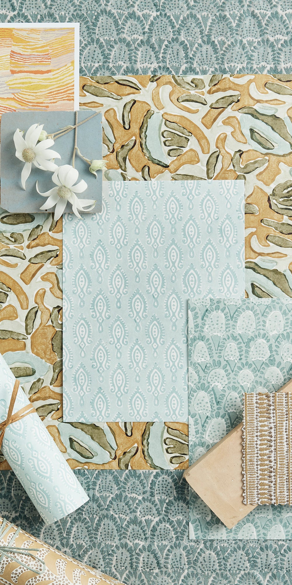Marbella Turmeric Wallpaper in - Wallpaper - Walter G Australia