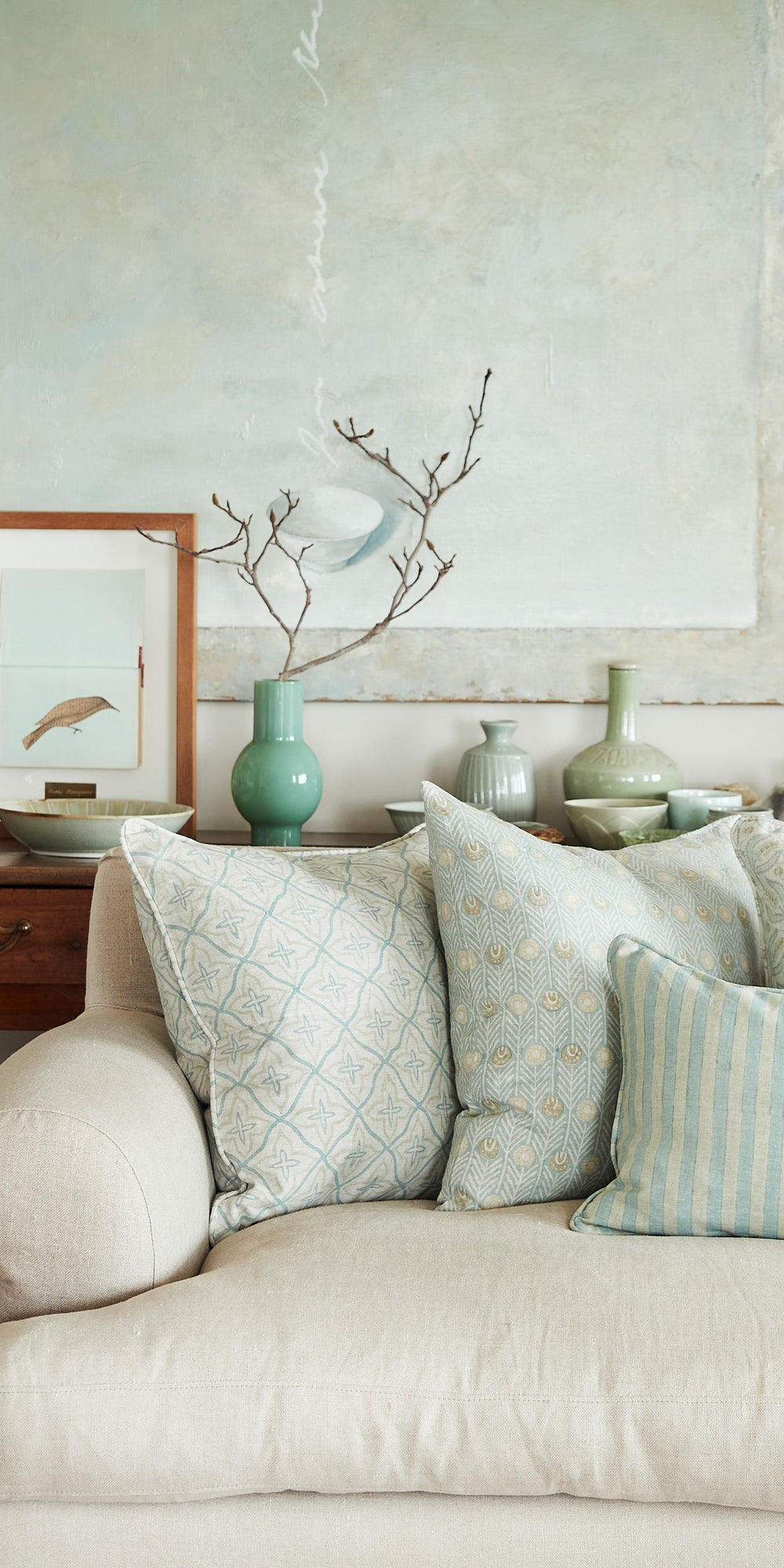 Broccato Cenote Pillowcase in - Cushions - Walter G Australia