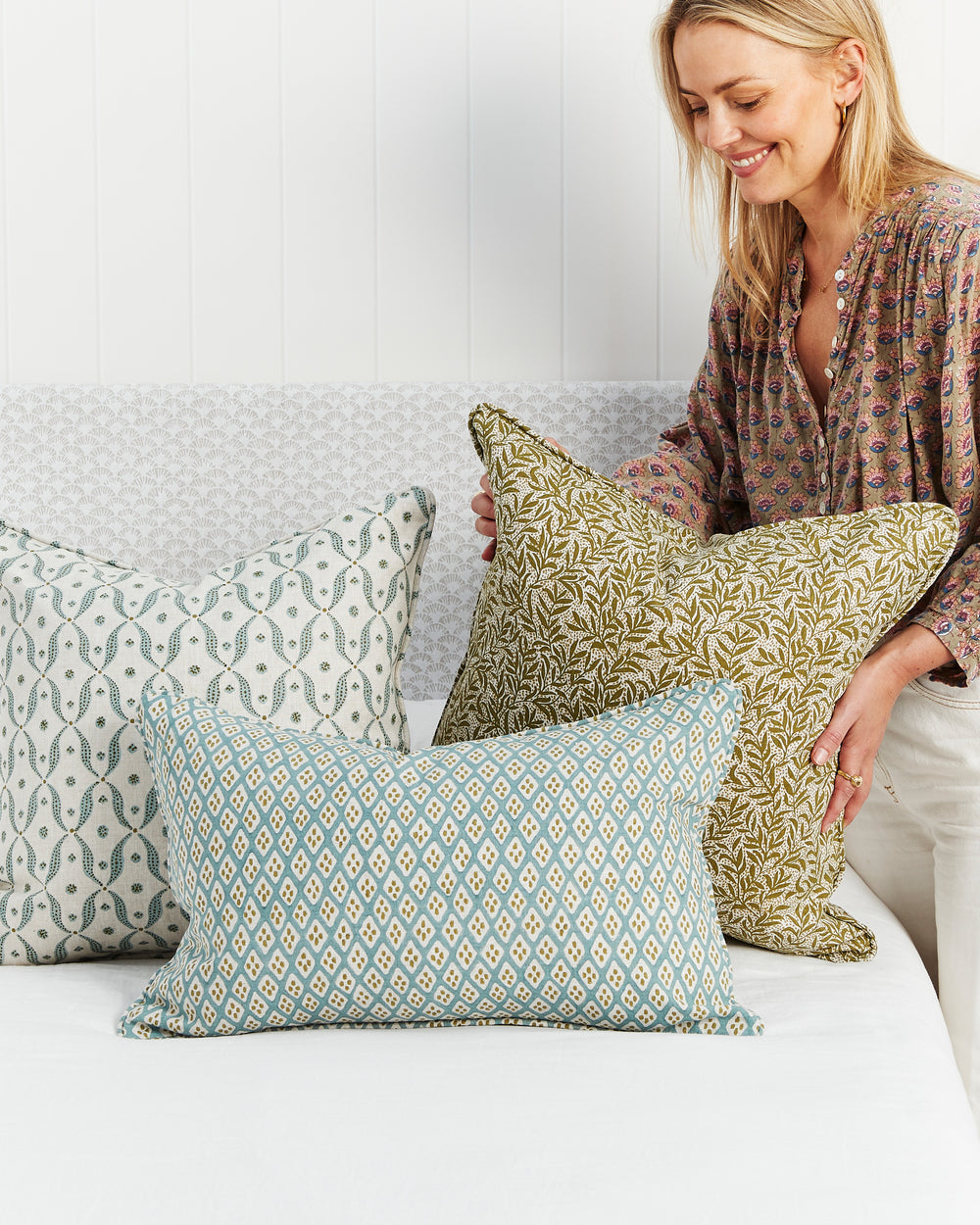 Genoa Celadon Moss Pillowcase