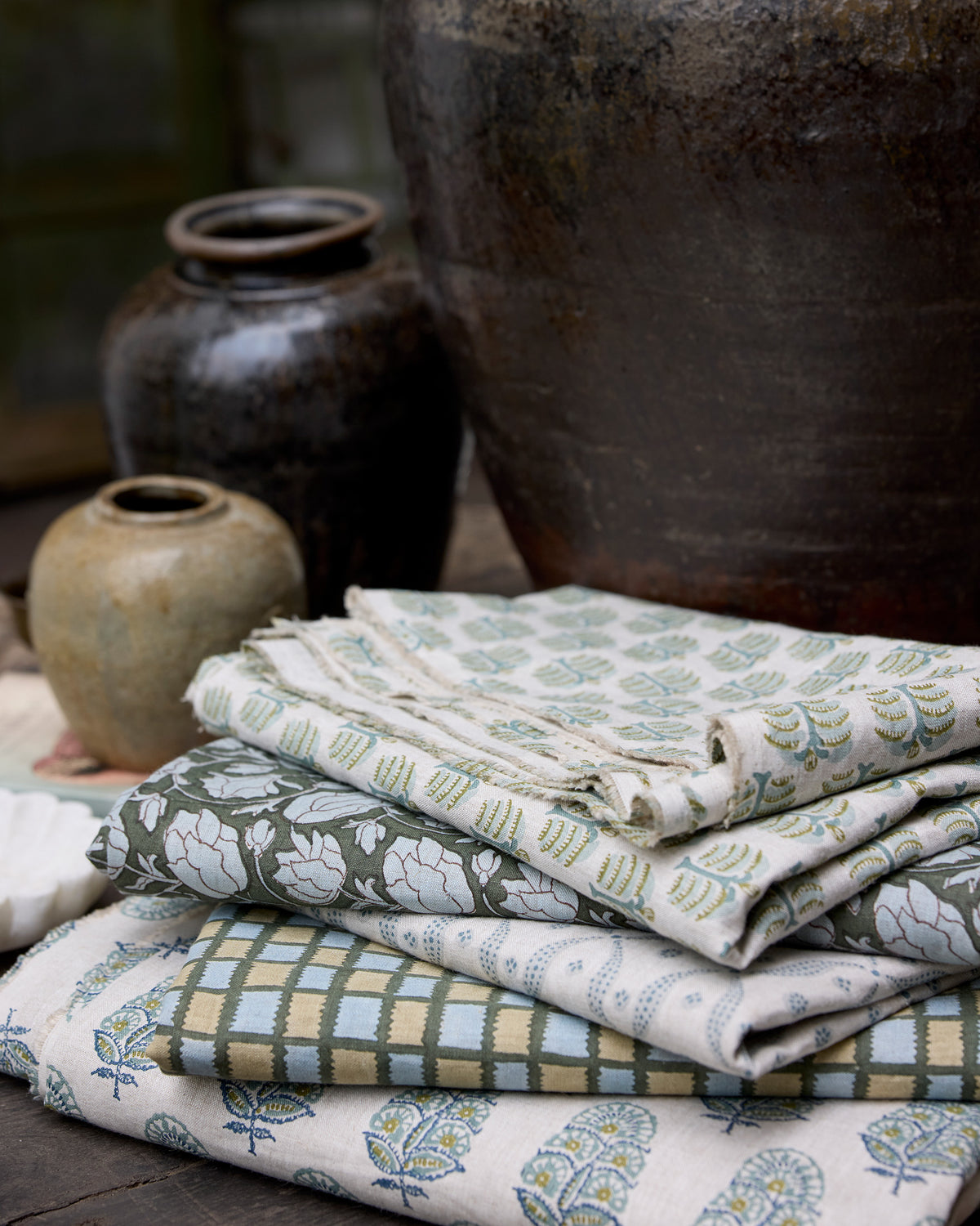 Hera Moss linen