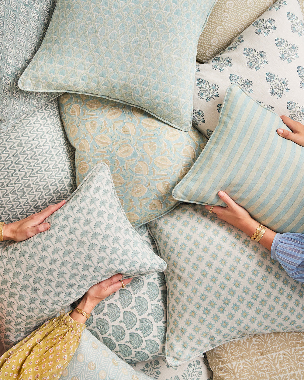 Malabar Celadon Pillowcase in - Cushions - Walter G Australia
