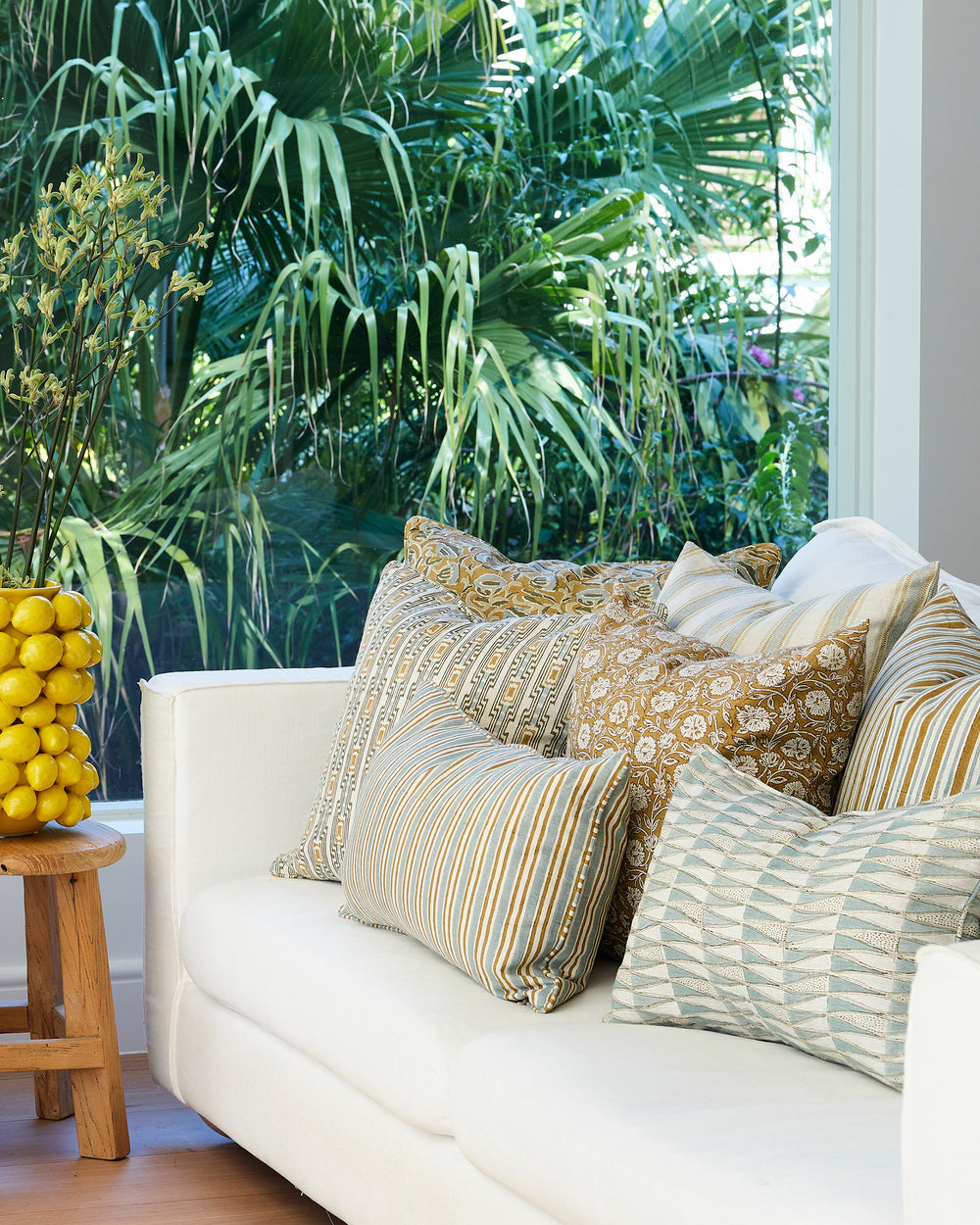 Alacha Saffron Pillowcase in - Cushions - Walter G Australia