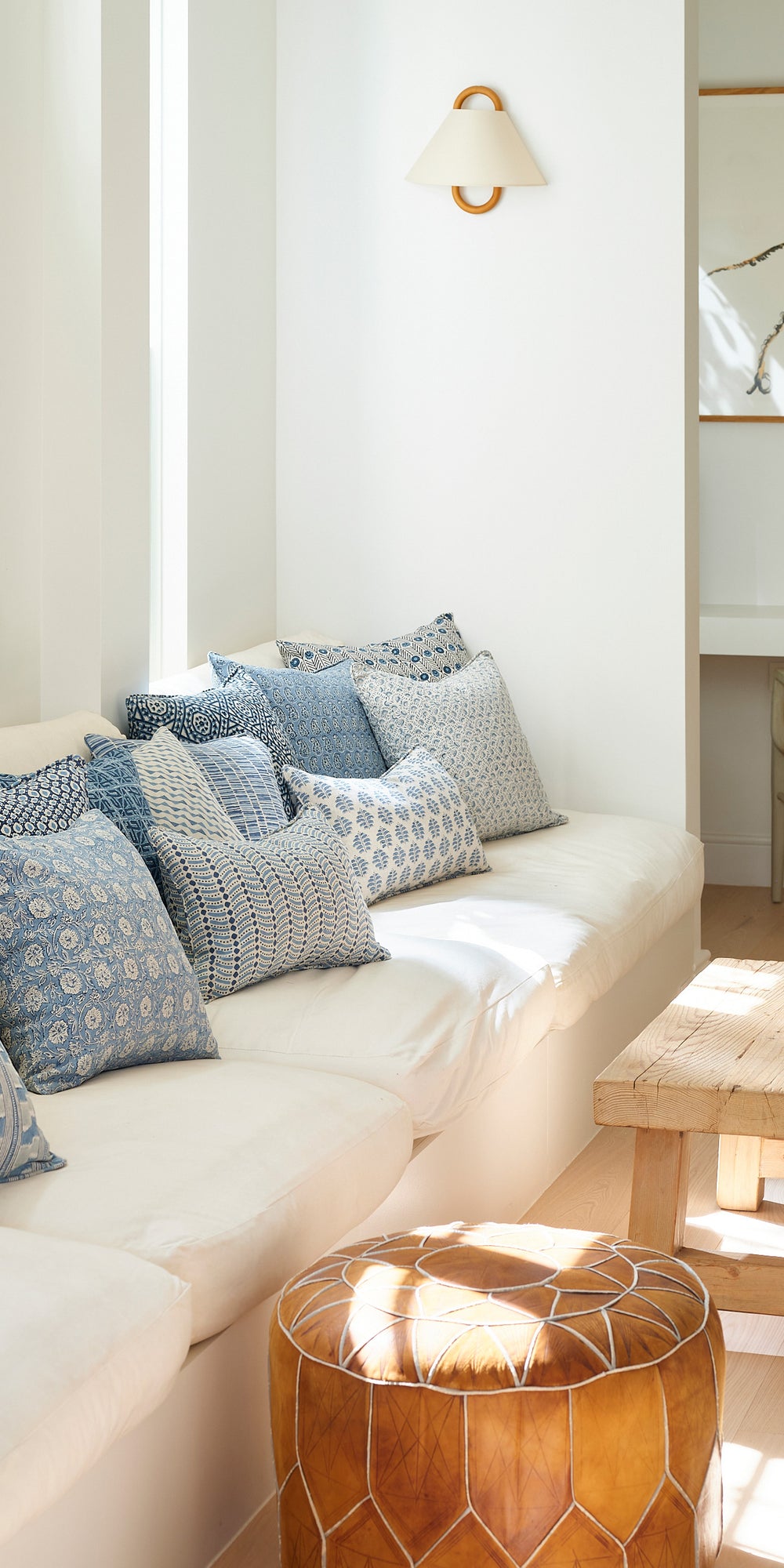 Tunisia Azure Pillowcase in - Cushions - Walter G Australia