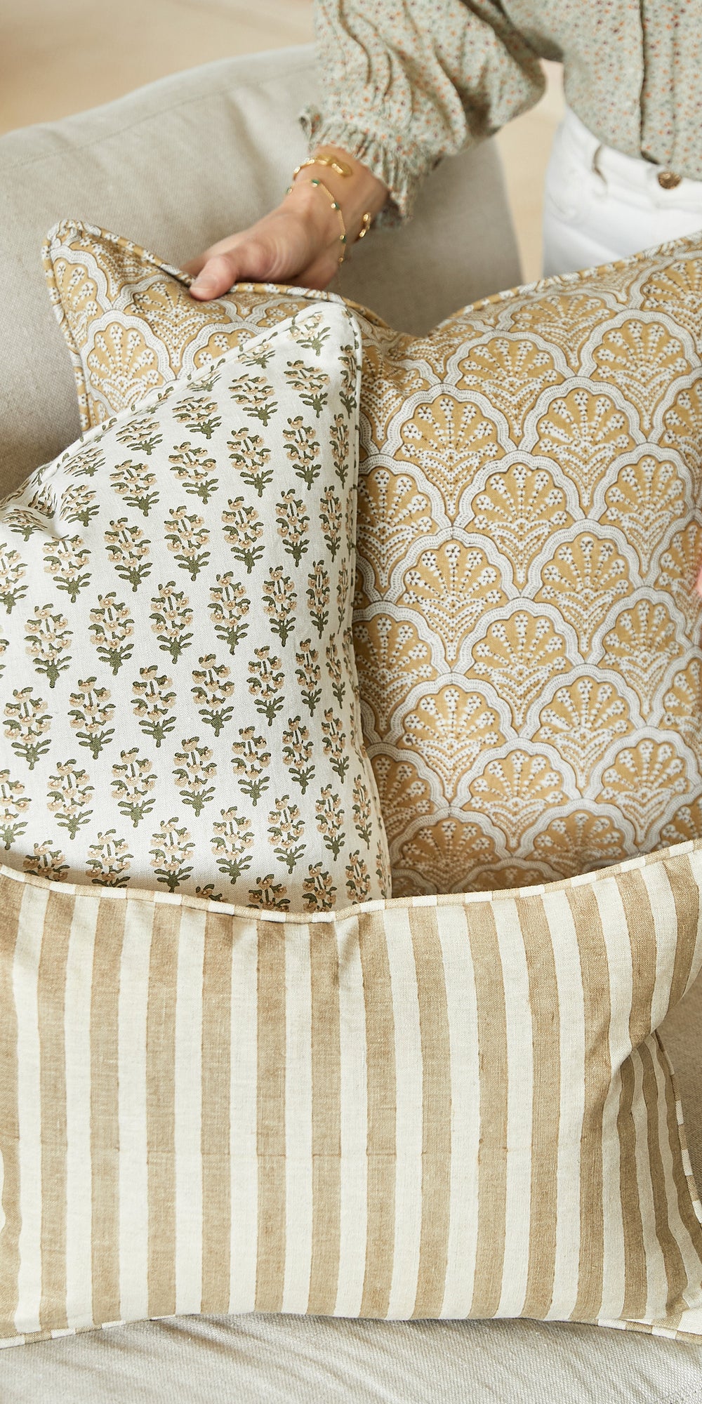 Bodrum Shell Pillowcase in - Cushions - Walter G Australia