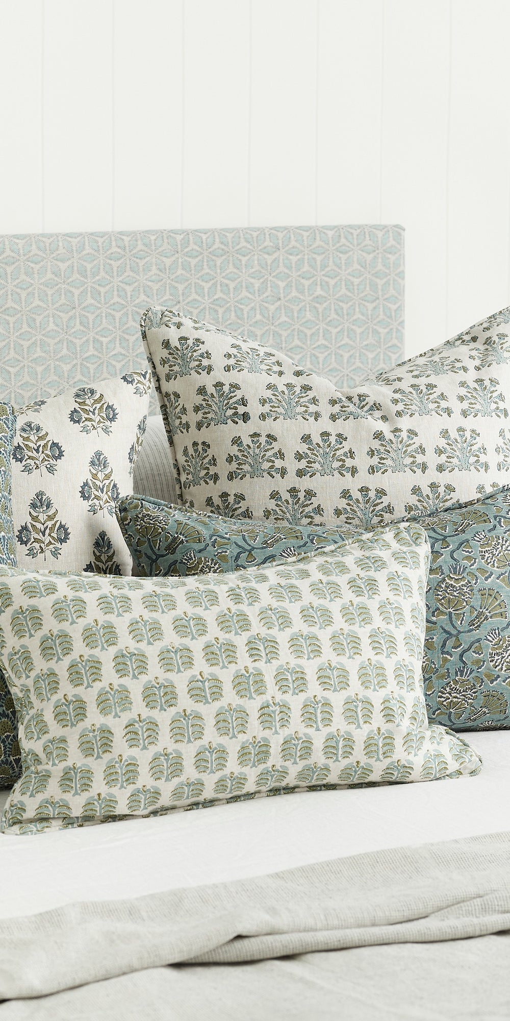 Hera Celadon Moss Pillowcase